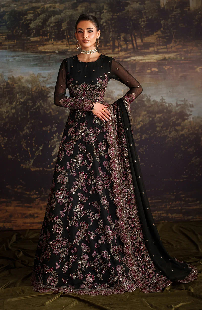 Zarif Victoria Black Chiffon Lehenga Choli — outfit view 3