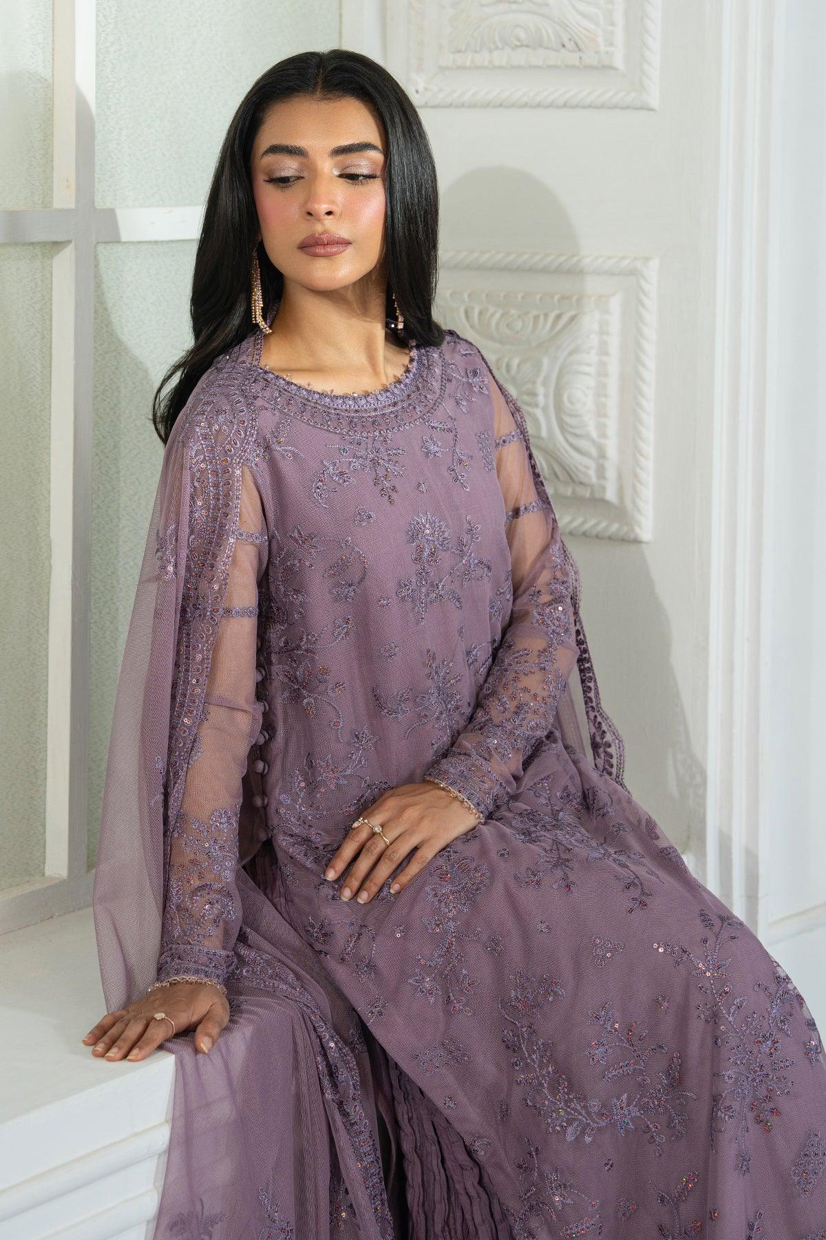 Zarif Nisa Embroidered Net Shirt & Lehenga — outfit view 3
