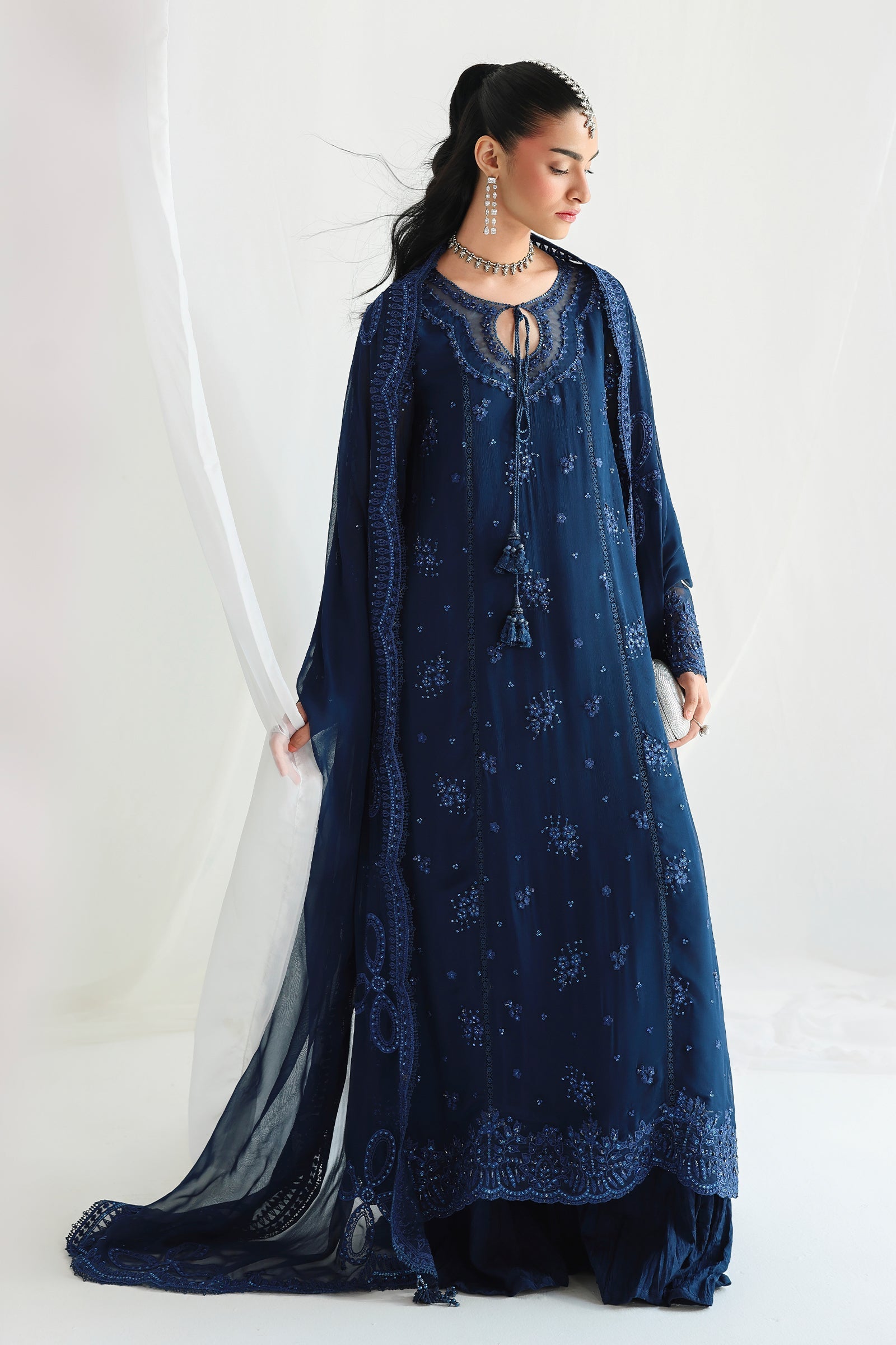 Qalamkar Qcc-02 Shireen Qalamkar | Chiffon '26 Pret image 12