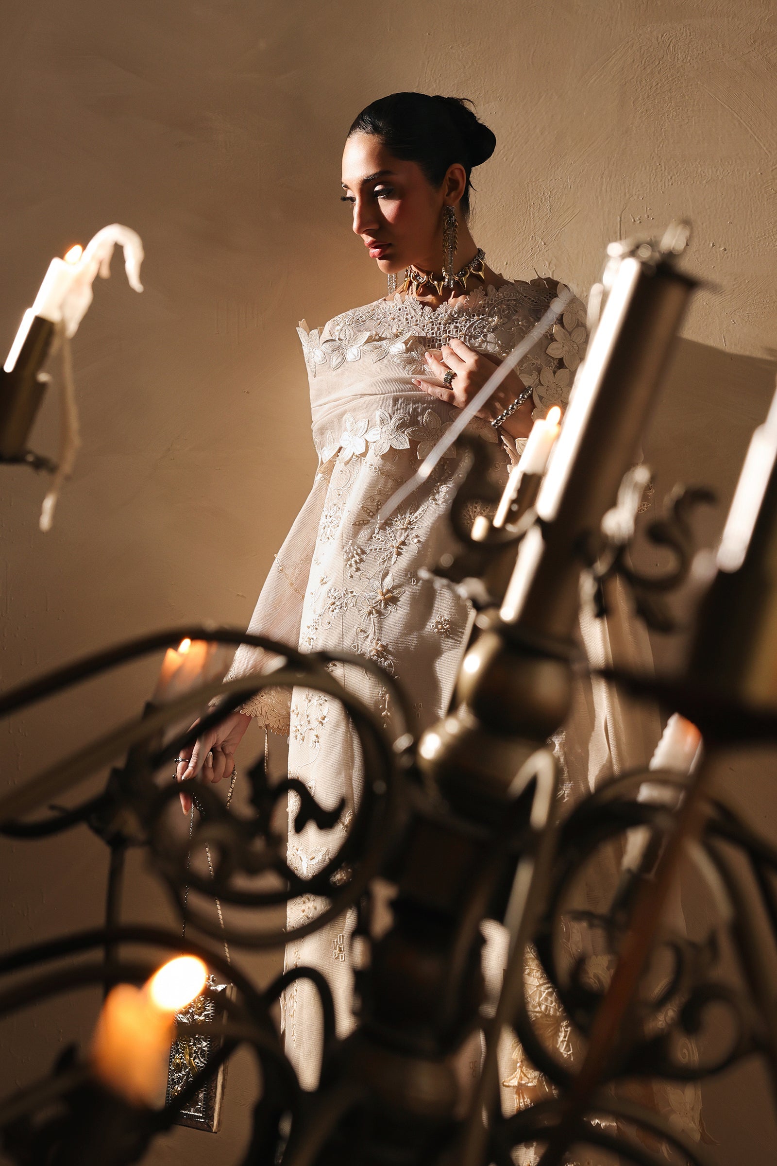 Qalamkar QLP-03 - Mala Luxury Pret '26 Pakistani designer outfit look 3