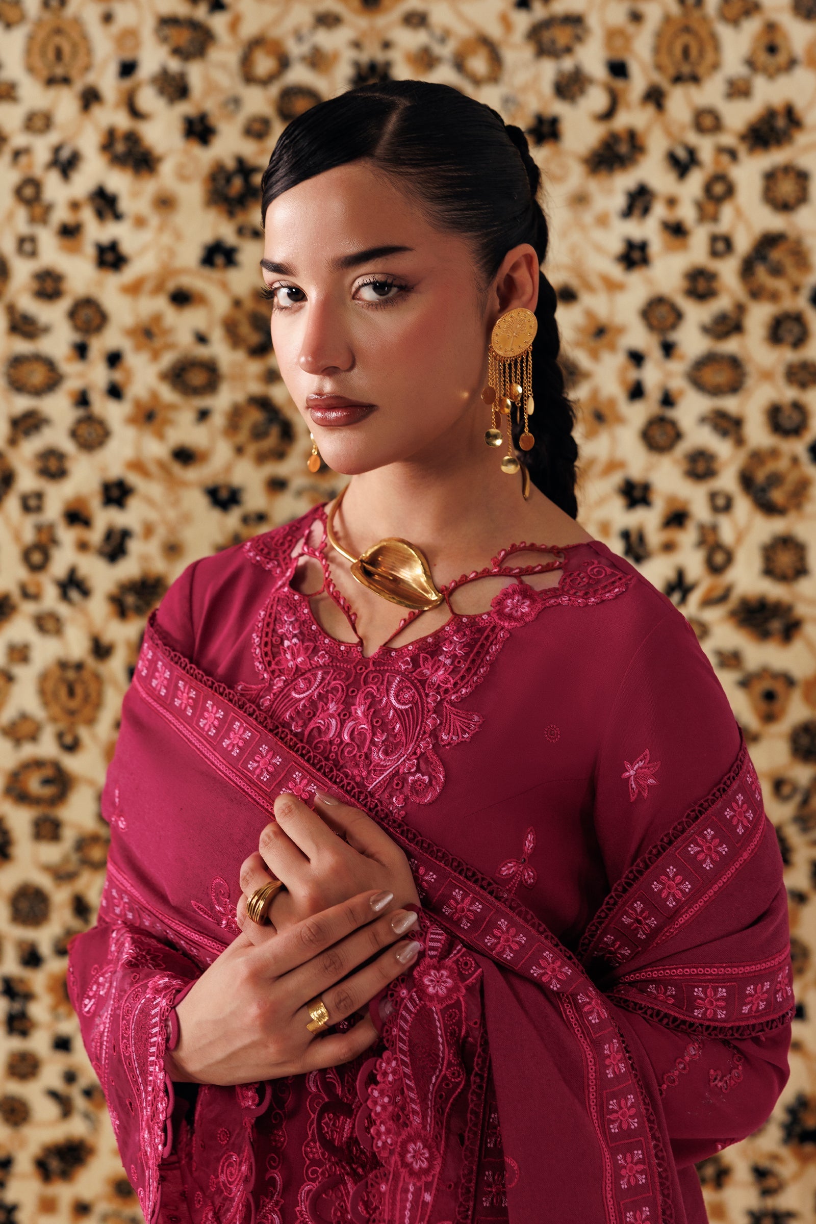 Qalamkar Qlw-02 Aleena Qalamkar | Qline Linen '26 Pret image 8