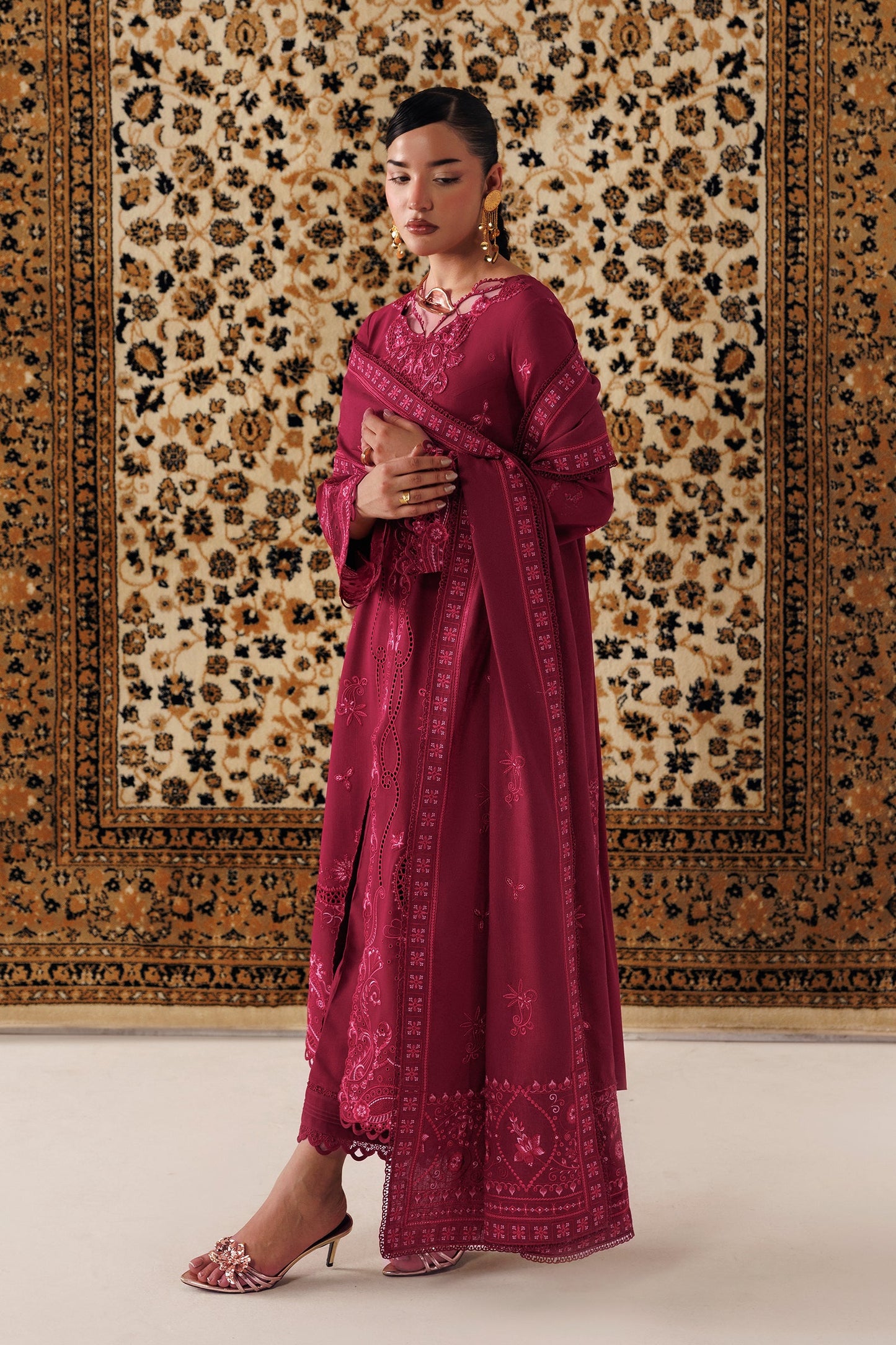 Qalamkar Qlw-02 Aleena Qalamkar | Qline Linen '26 Pret image 5