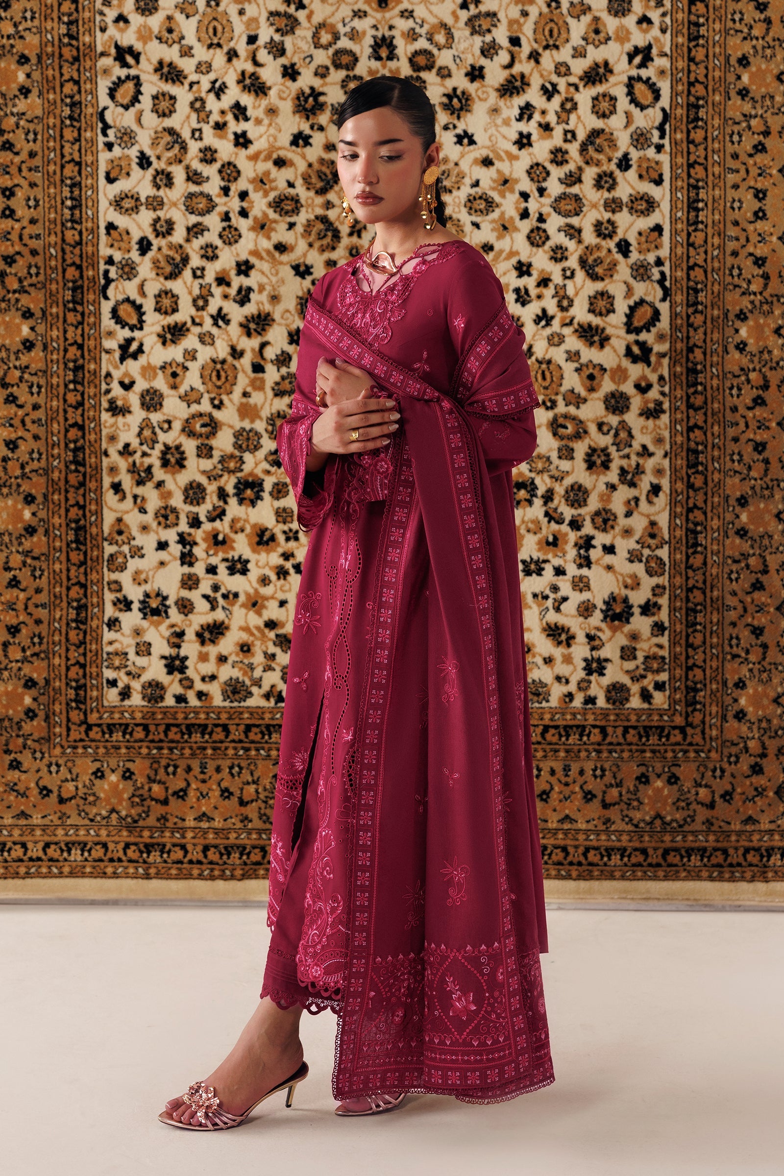 Qalamkar Qlw-02 Aleena Qalamkar | Qline Linen '26 Pret image 5