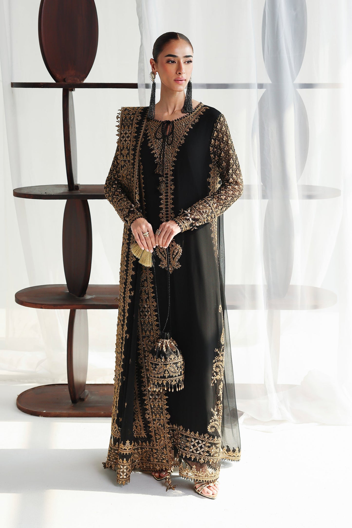 Qalamkar Qcc-06 Waliya Qalamkar | Chiffon '26 Pret image 1