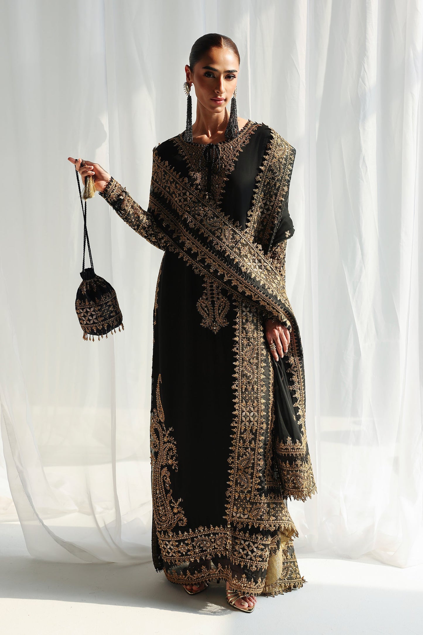 Qalamkar Qcc-06 Waliya Qalamkar | Chiffon '26 Pret image 4