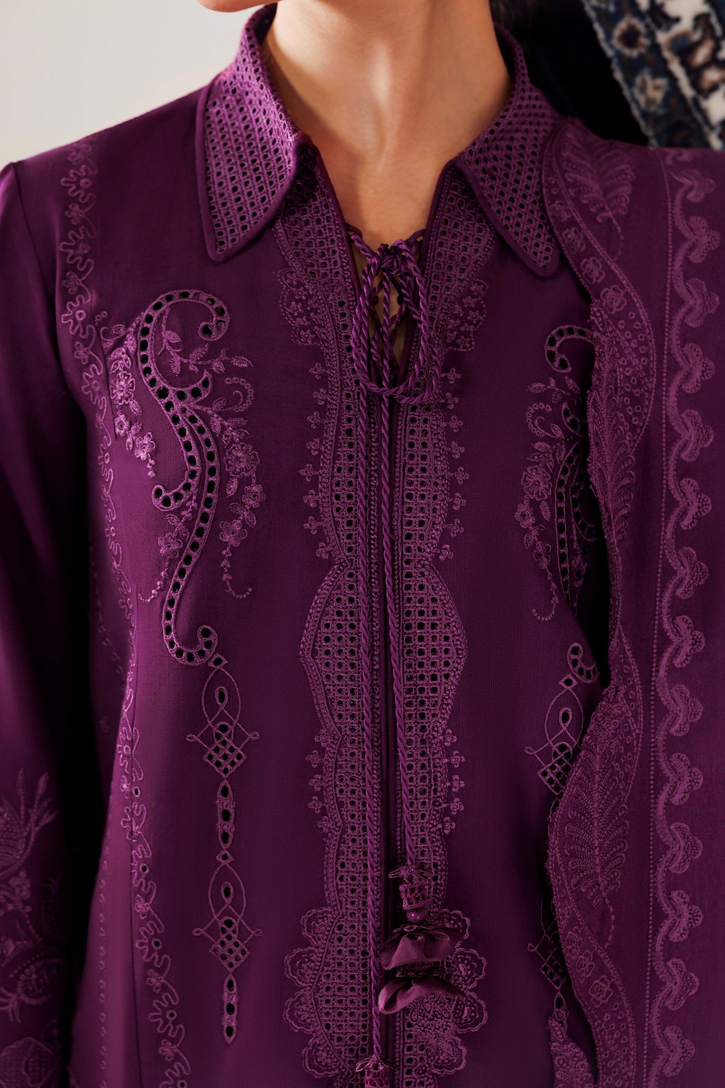 Qalamkar Qlw-07 Maheen Qalamkar | Qline Linen '26 Pret image 4