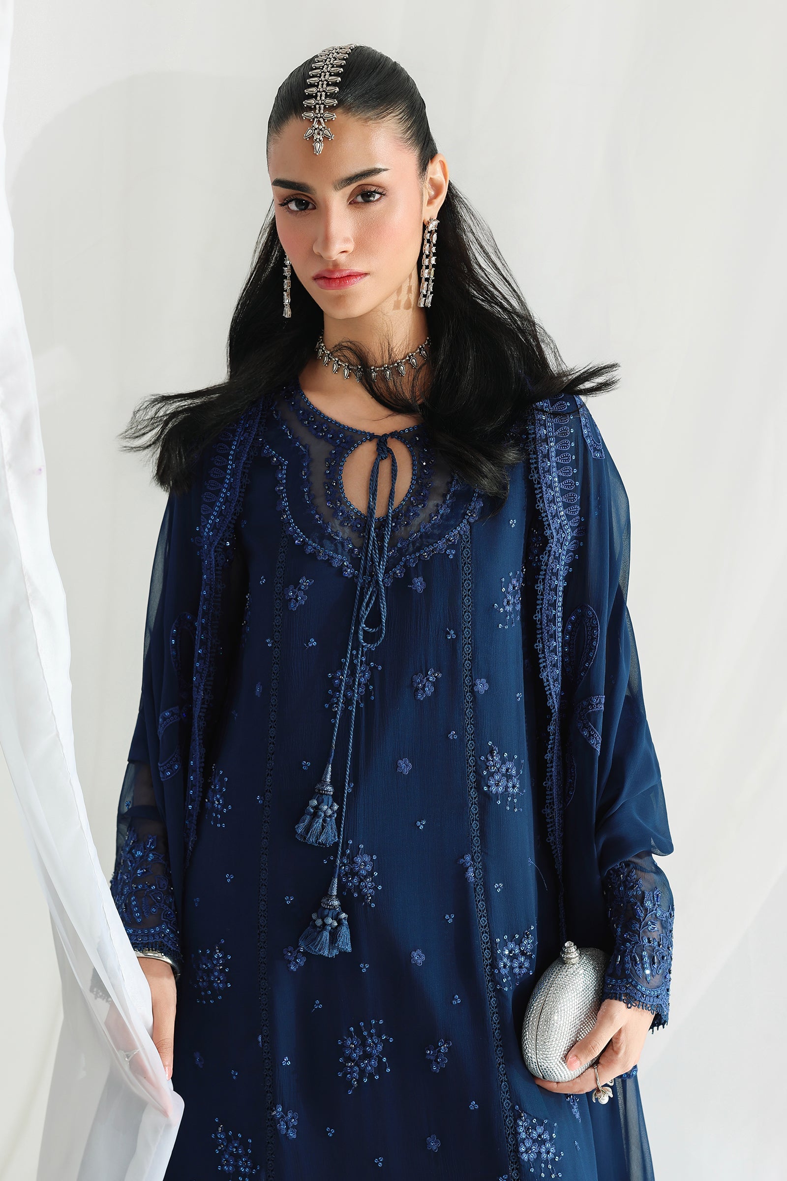 Qalamkar Qcc-02 Shireen Qalamkar | Chiffon '26 Pret image 4