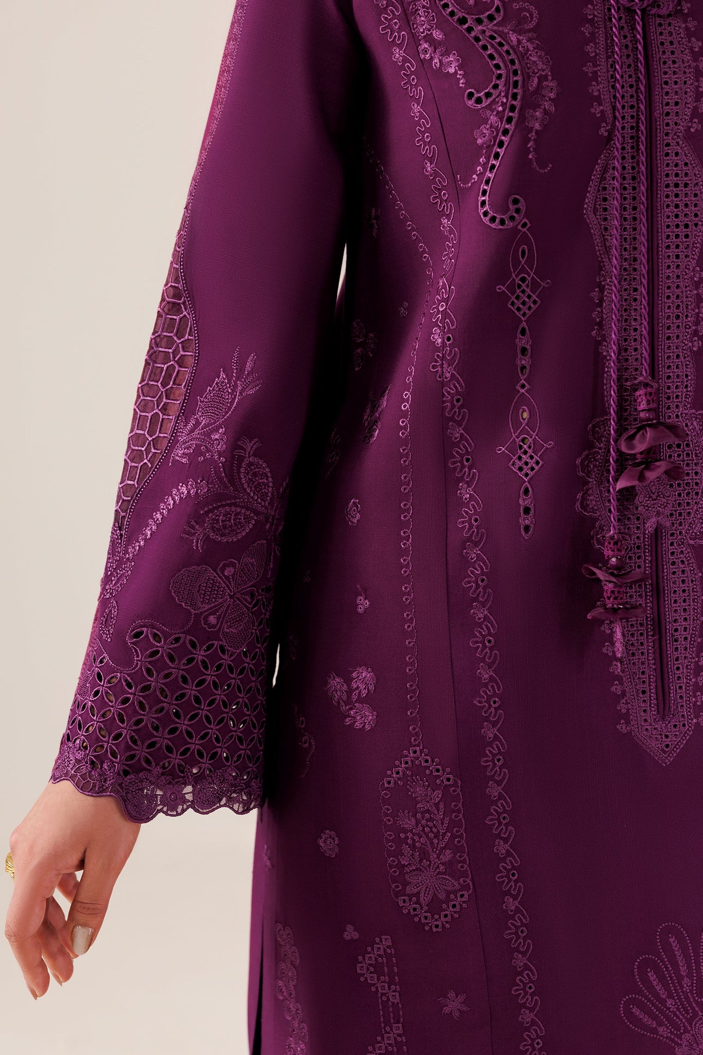 Qalamkar Qlw-07 Maheen Qalamkar | Qline Linen '26 Pret image 6