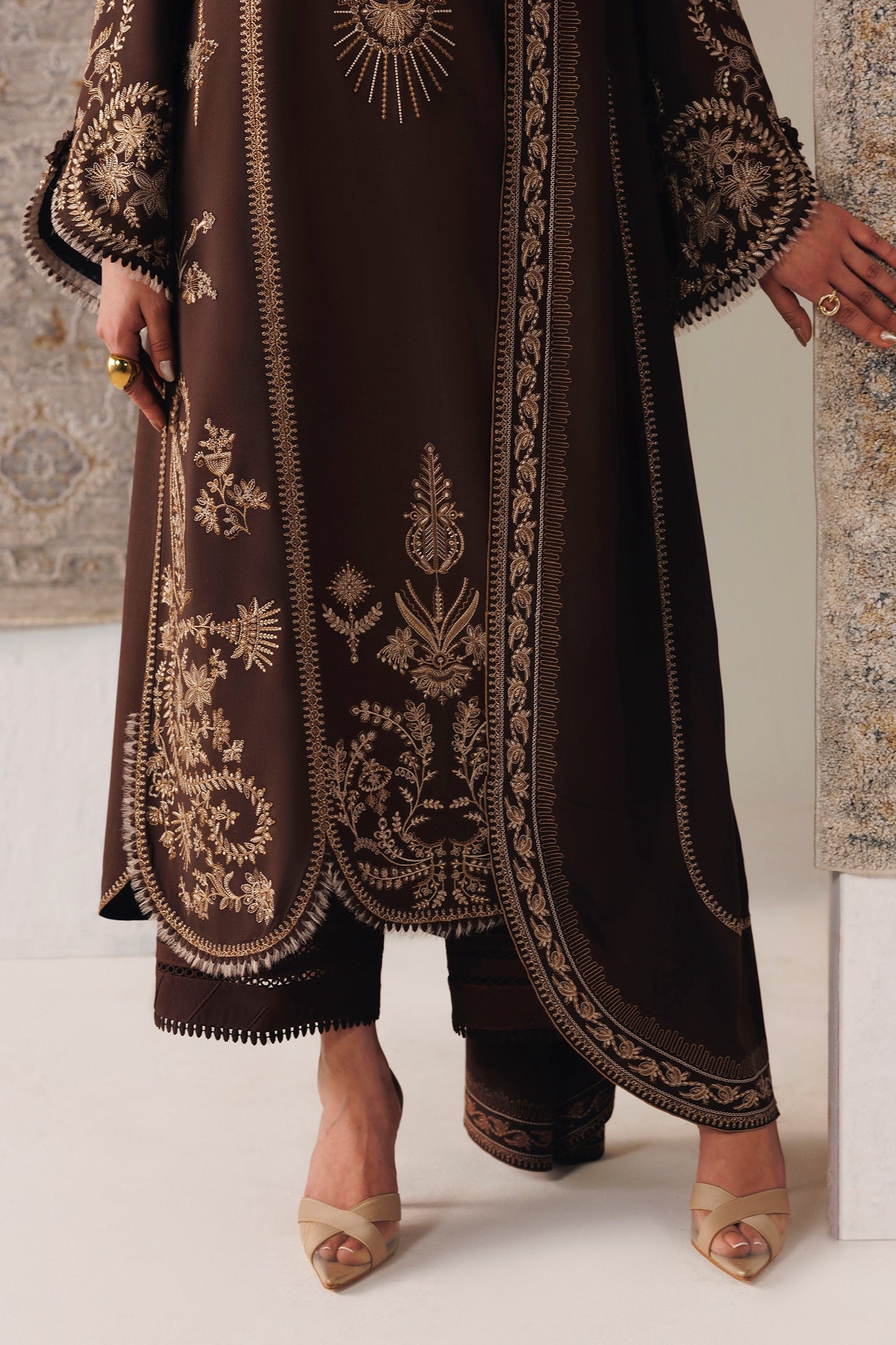 Qalamkar Qlw-04 Shaheen Qalamkar | Qline Linen '26 Pret image 5