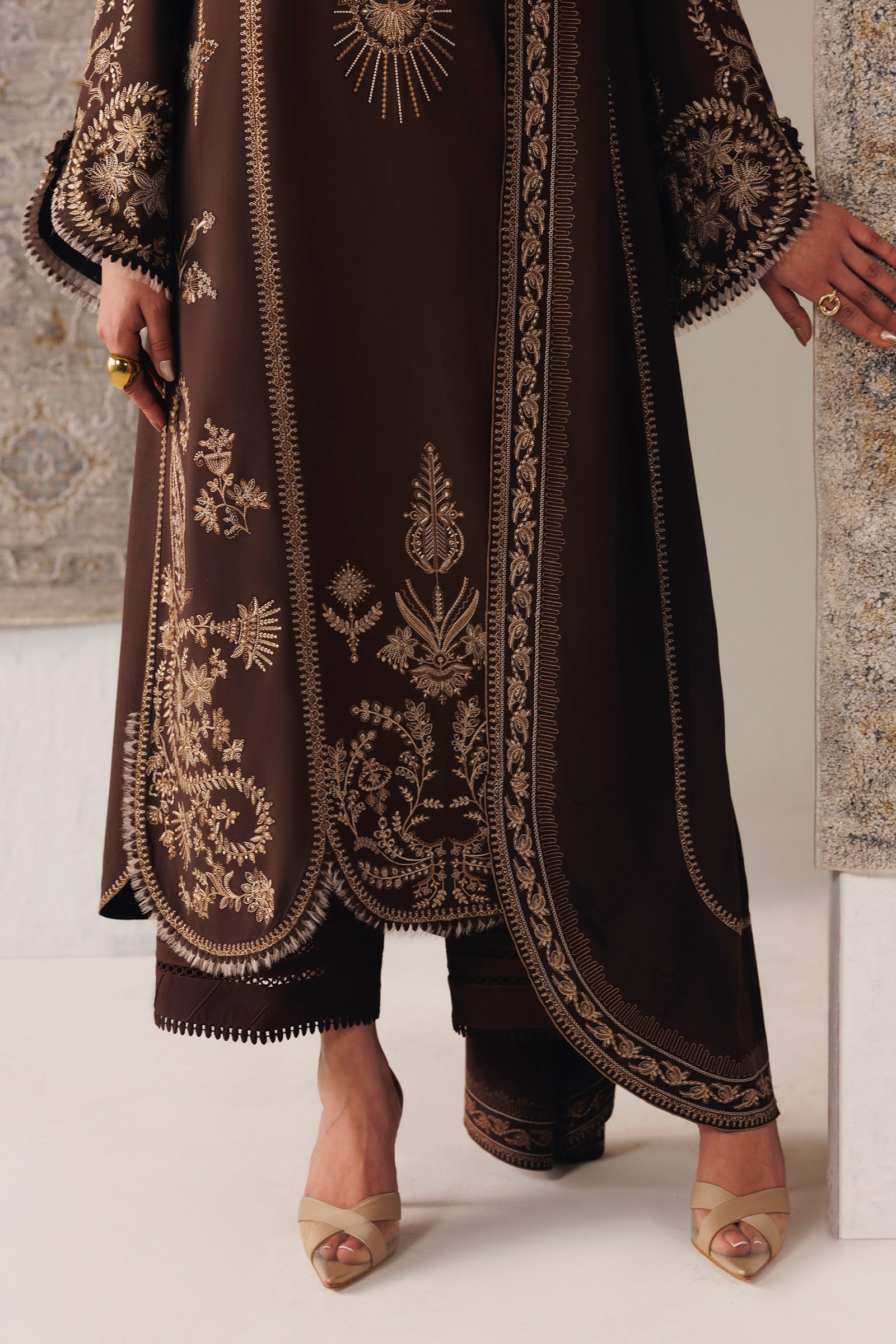 Qalamkar Qlw-04 Shaheen Qalamkar | Qline Linen '26 Pret image 5