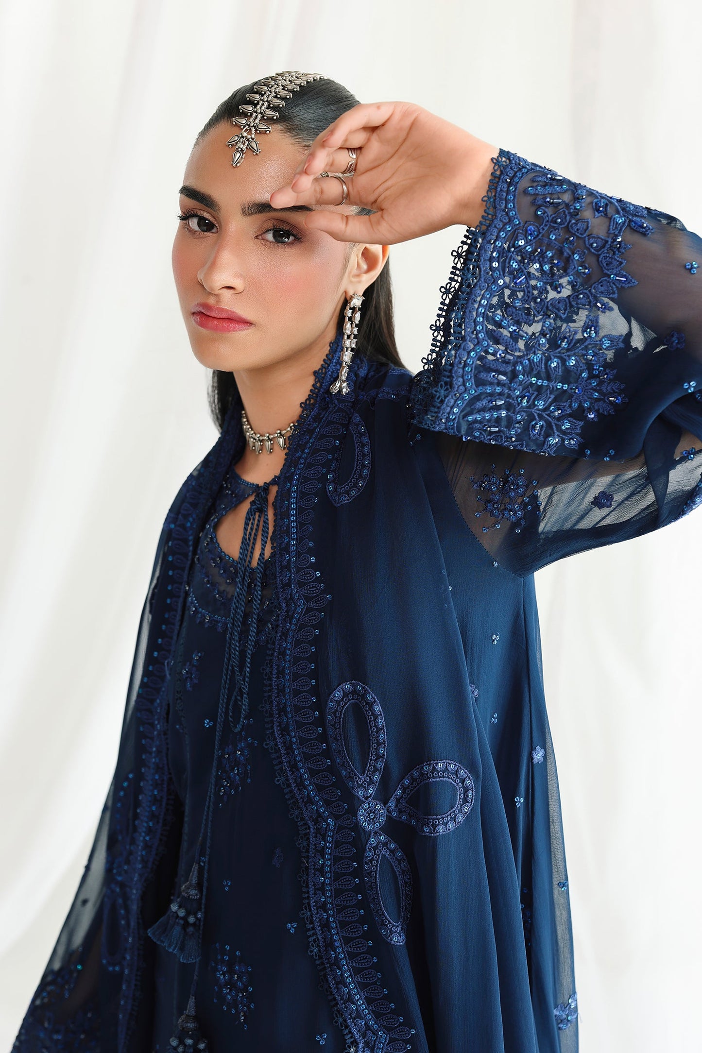 Qalamkar Qcc-02 Shireen Qalamkar | Chiffon '26 Pret image 5