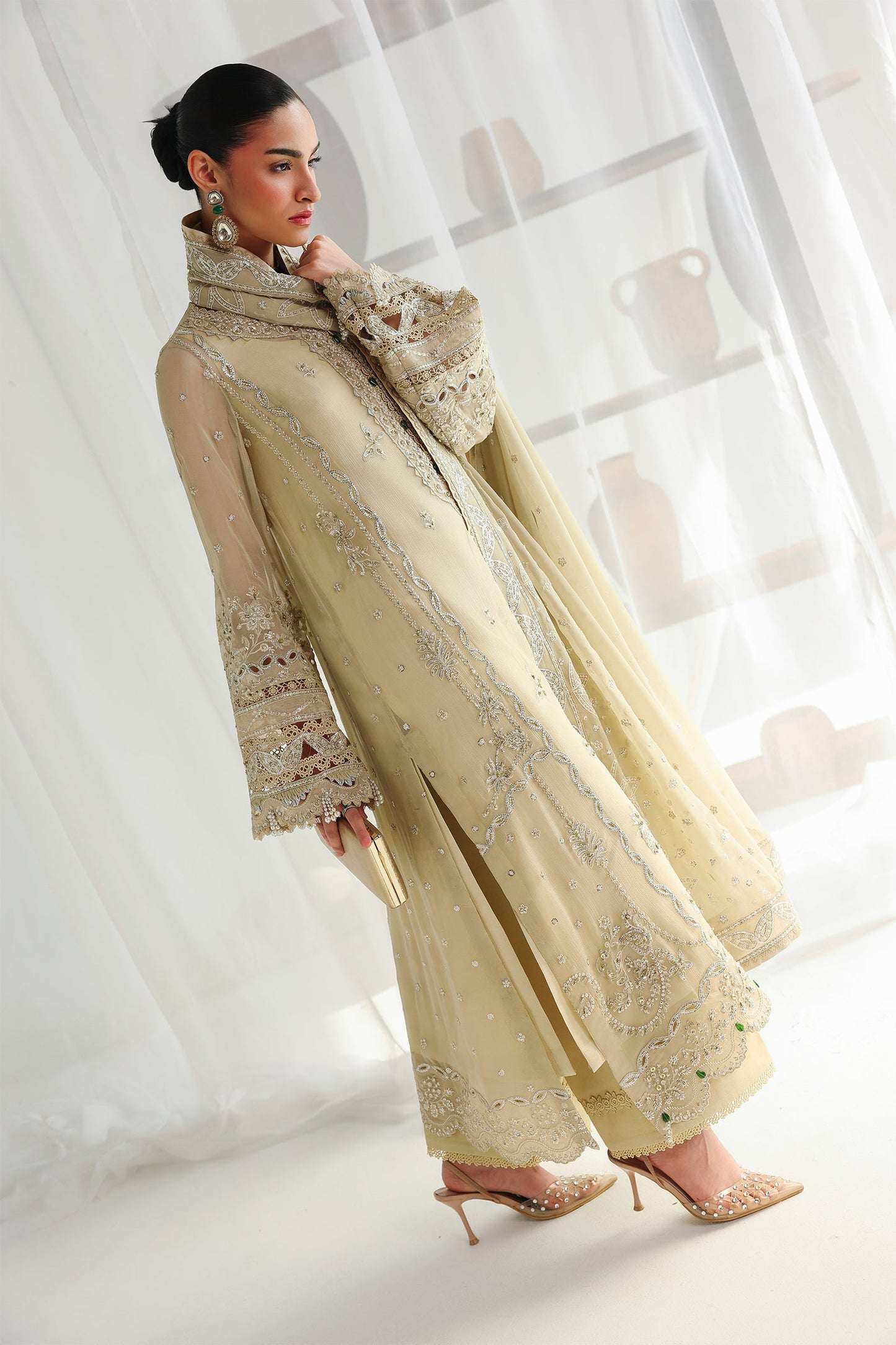 Qalamkar Qcc-01 Deena Qalamkar | Chiffon '26 Pret image 7