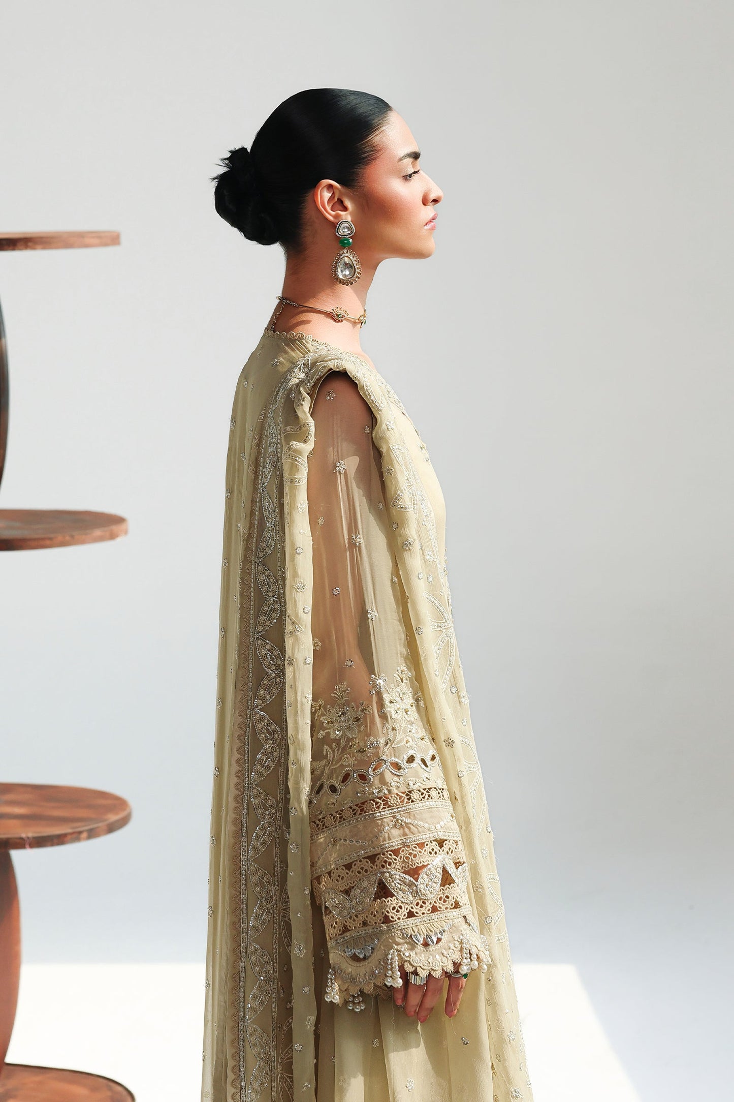 Qalamkar Qcc-01 Deena Qalamkar | Chiffon '26 Pret image 8