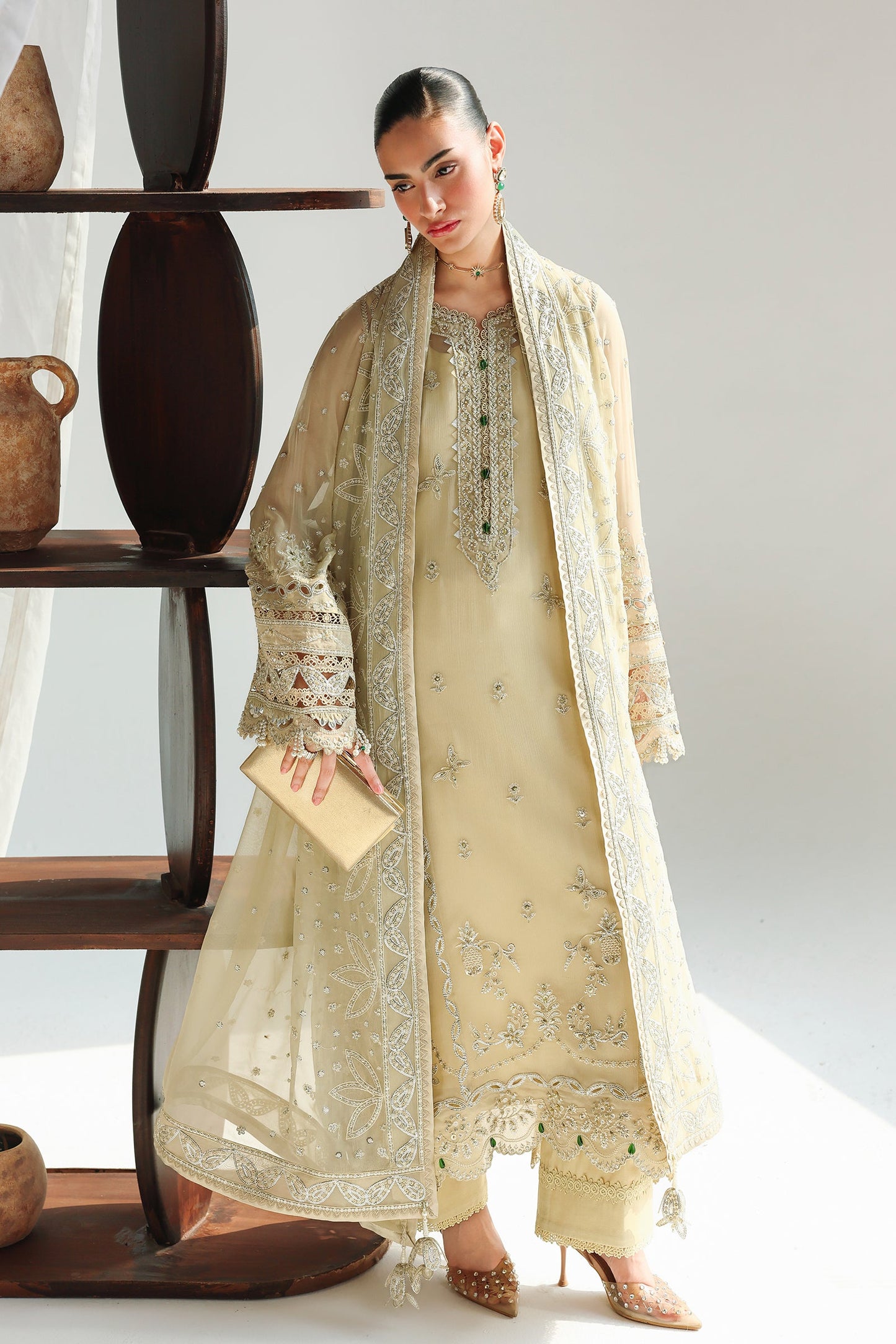 Qalamkar Qcc-01 Deena Qalamkar | Chiffon '26 Pret image 9