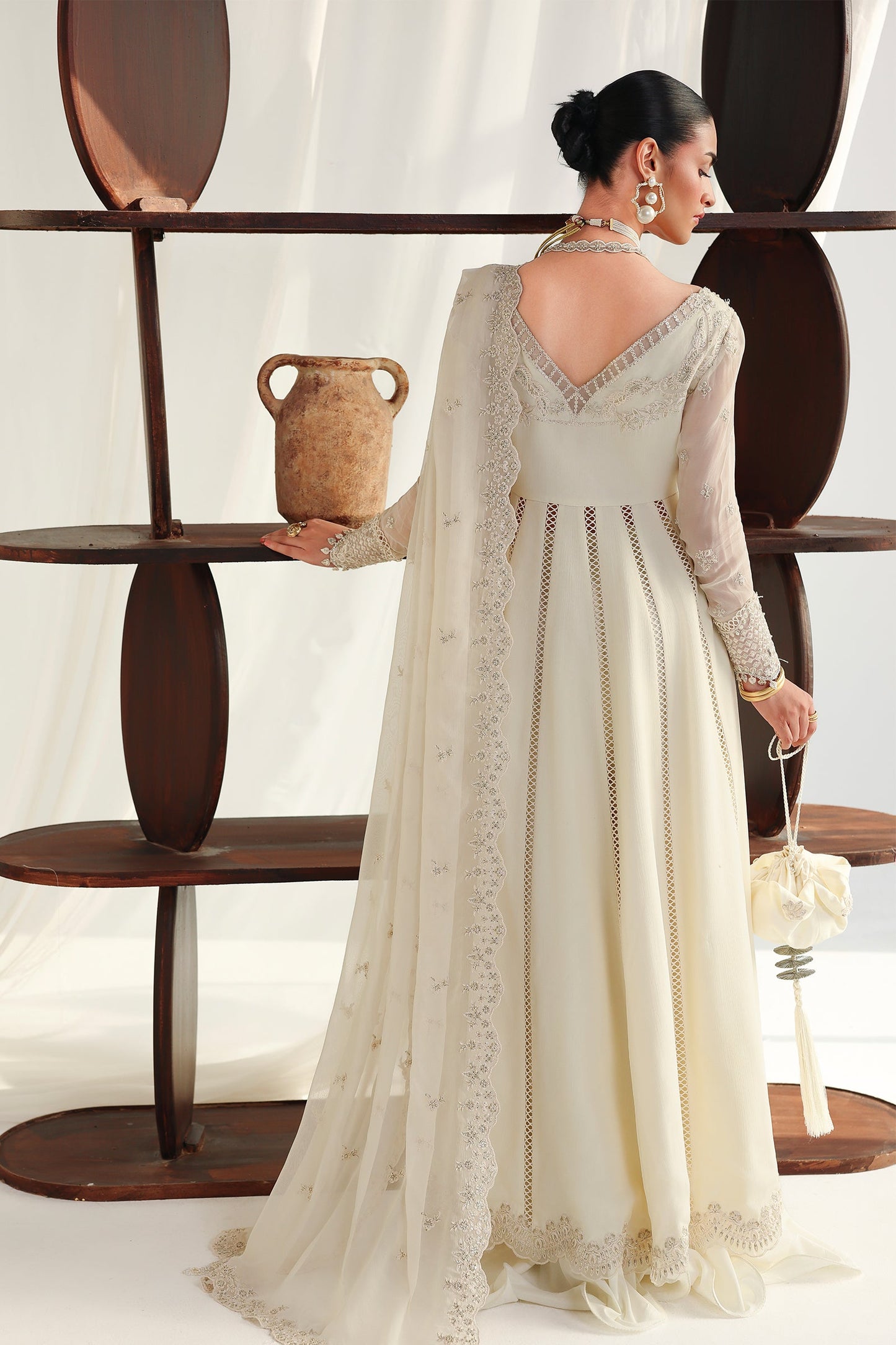 Qalamkar Qcc-07 Amera Qalamkar | Chiffon '26 Pret image 3