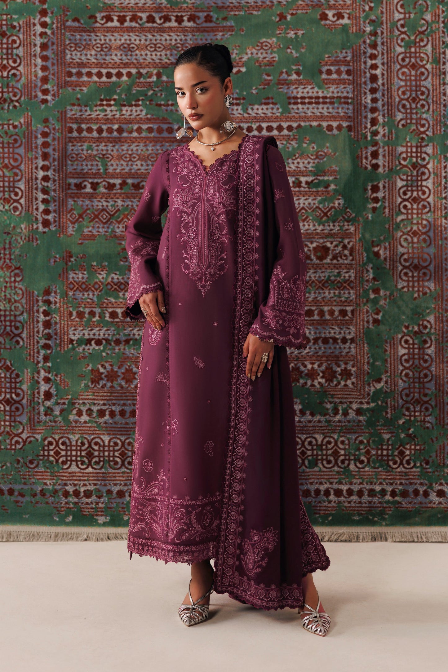 Qalamkar Qlw-14 Farwa Qalamkar | Qline Linen '26 Pret image 2