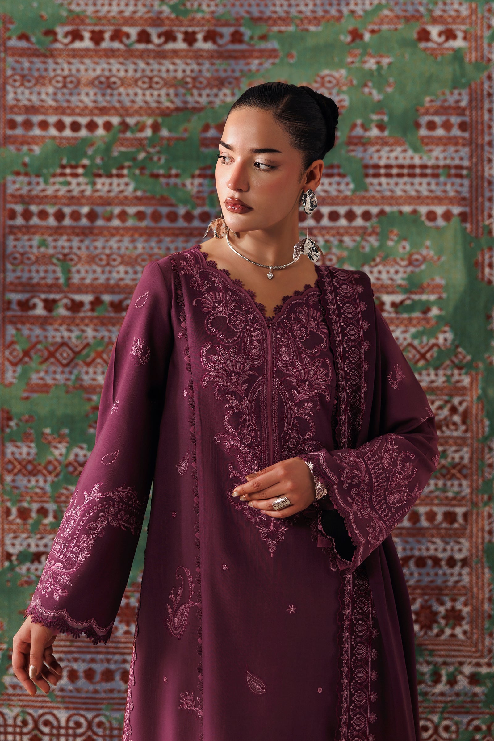 Qalamkar Qlw-14 Farwa Qalamkar | Qline Linen '26 Pret image 3