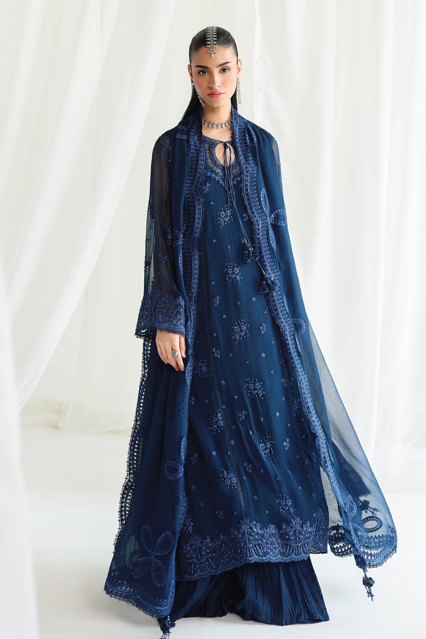 Qalamkar Qcc-02 Shireen Qalamkar | Chiffon '26 Pret image 2
