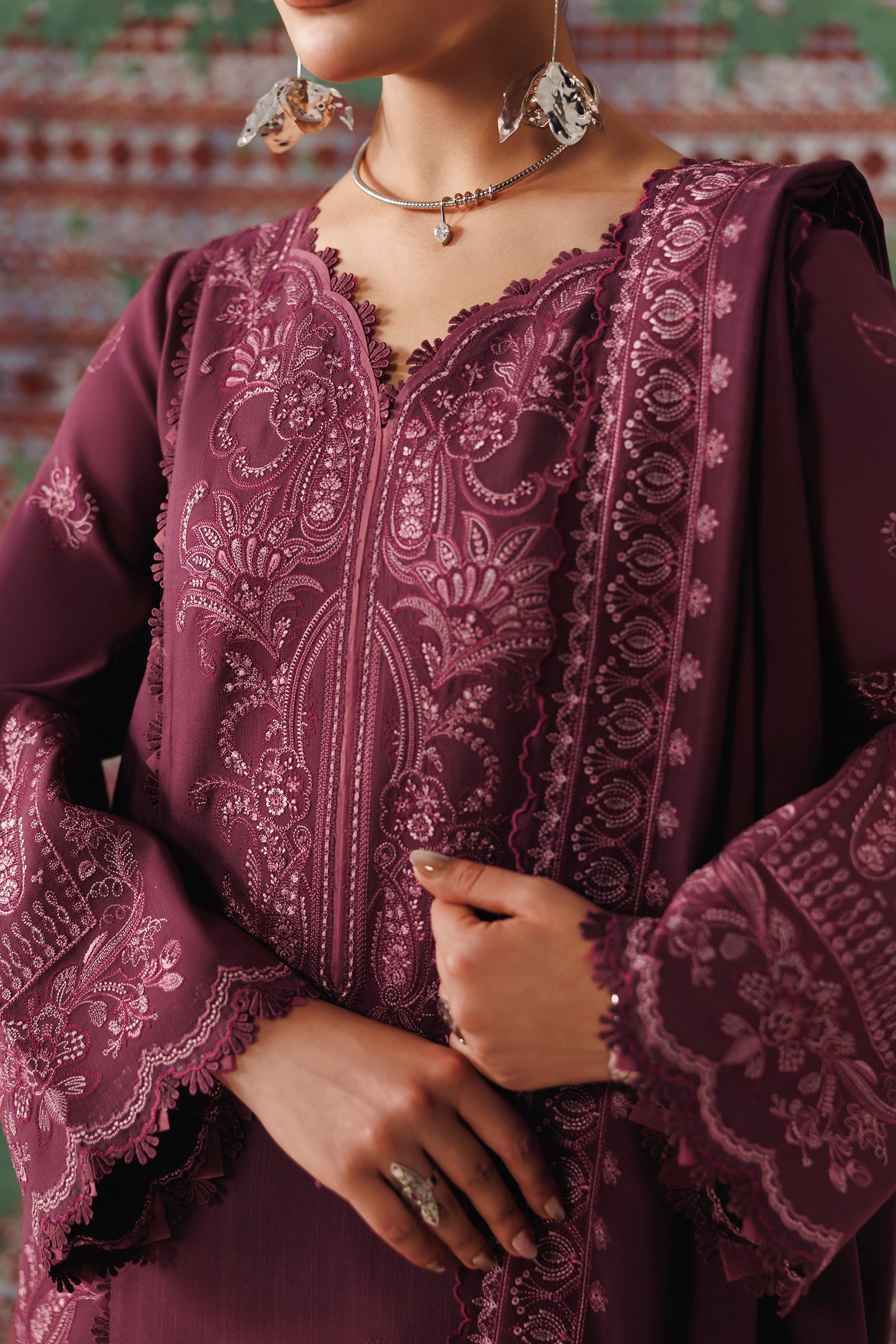 Qalamkar Qlw-14 Farwa Qalamkar | Qline Linen '26 Pret image 5