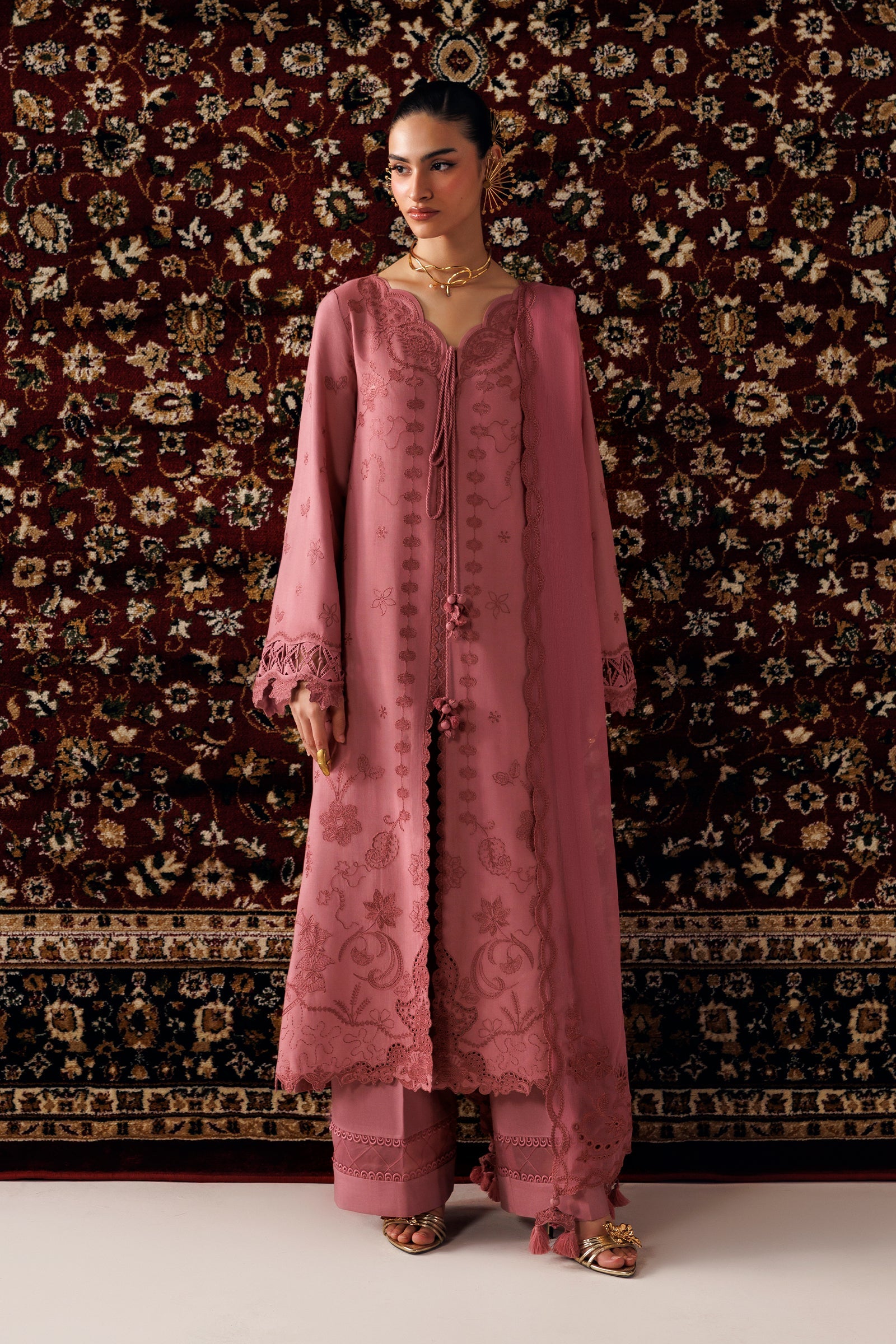 Qalamkar Qlw-13 Daniya Qalamkar | Qline Linen '26 Pret image 1