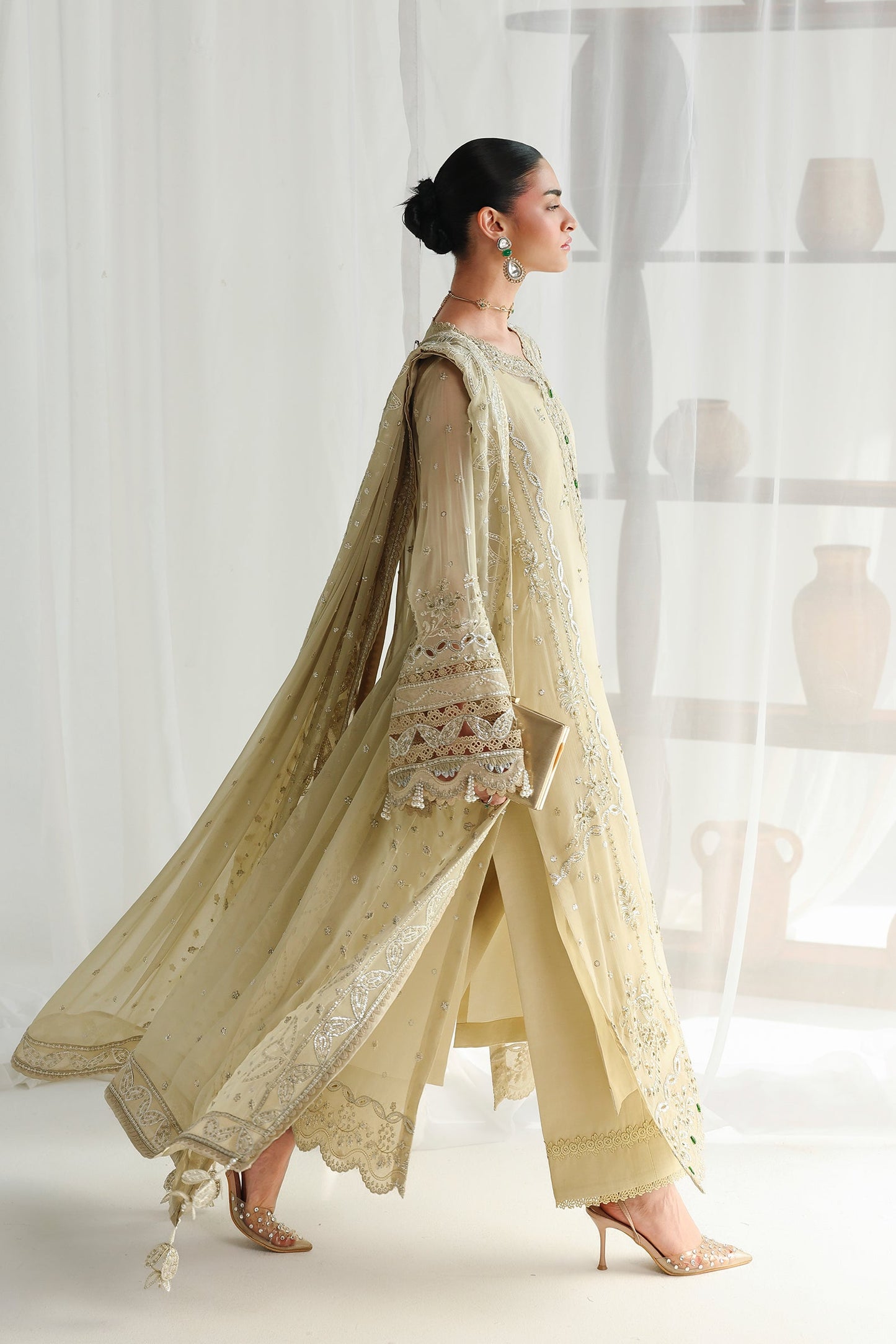 Qalamkar Qcc-01 Deena Qalamkar | Chiffon '26 Pret image 4