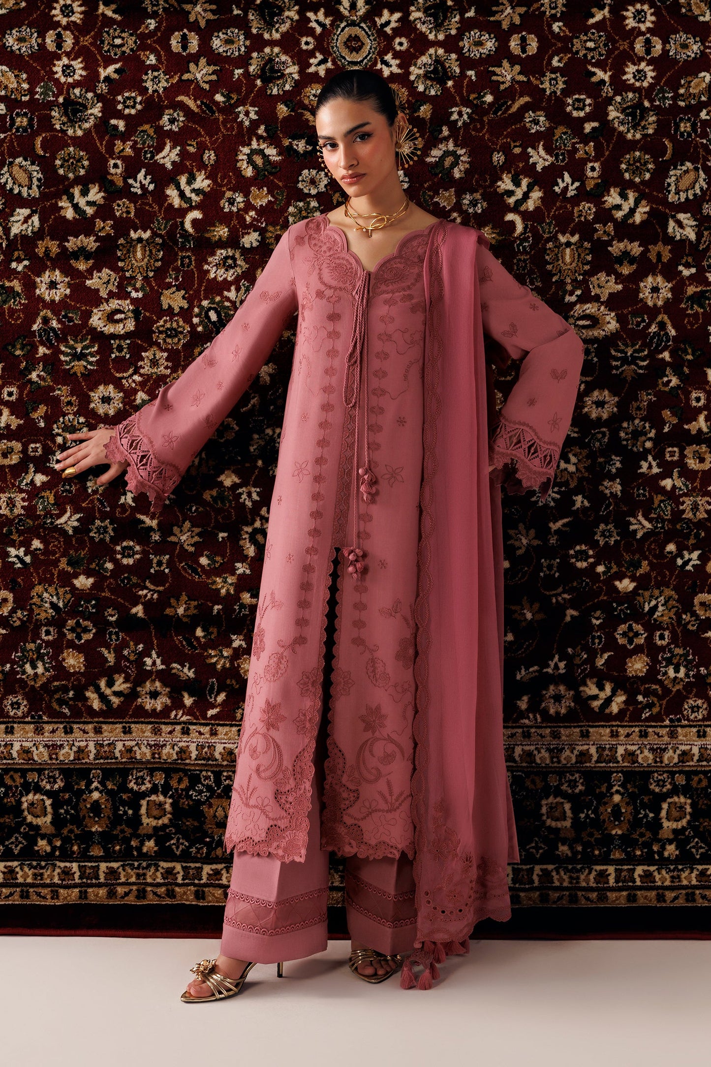 Qalamkar Qlw-13 Daniya Qalamkar | Qline Linen '26 Pret image 2