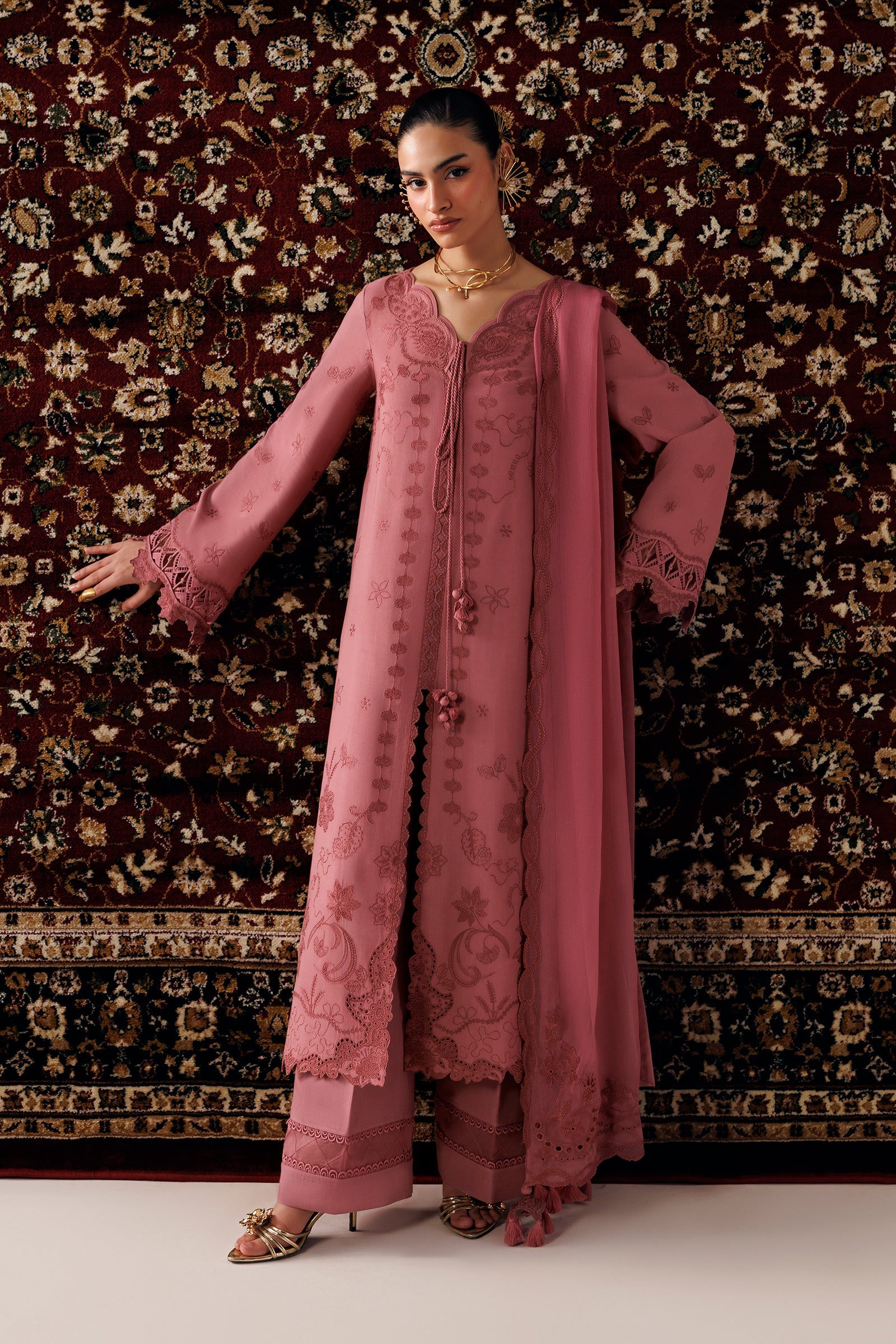 Qalamkar Qlw-13 Daniya Qalamkar | Qline Linen '26 Pret image 2