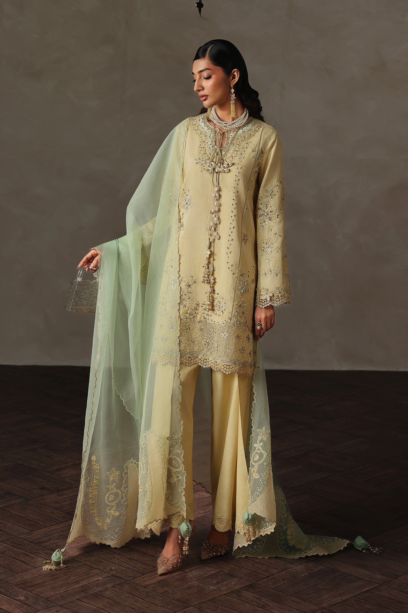 Qalamkar QLP-04 - Oriana Luxury Pret '26 Pakistani designer outfit look 6