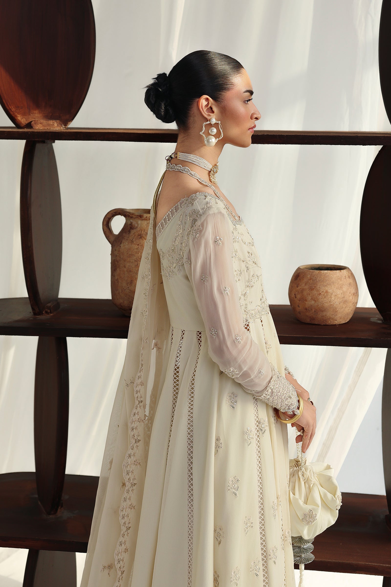 Qalamkar Qcc-07 Amera Qalamkar | Chiffon '26 Pret image 5