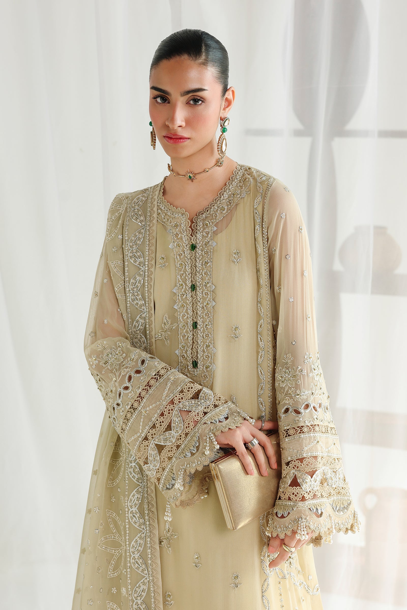 Qalamkar Qcc-01 Deena Qalamkar | Chiffon '26 Pret image 5