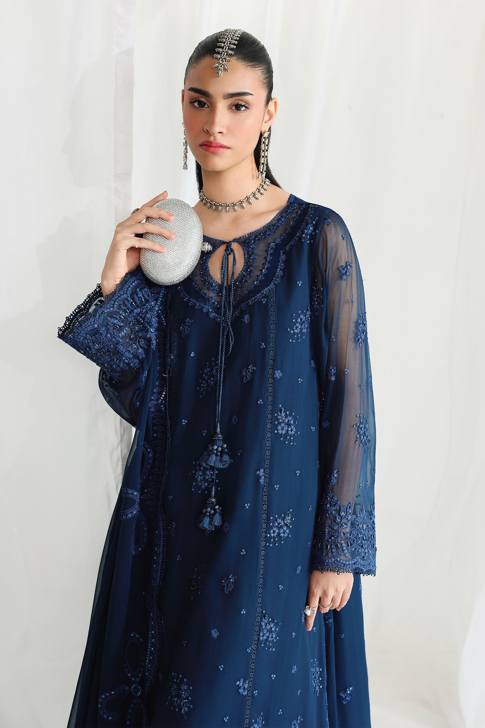 Qalamkar Qcc-02 Shireen Qalamkar | Chiffon '26 Pret image 11