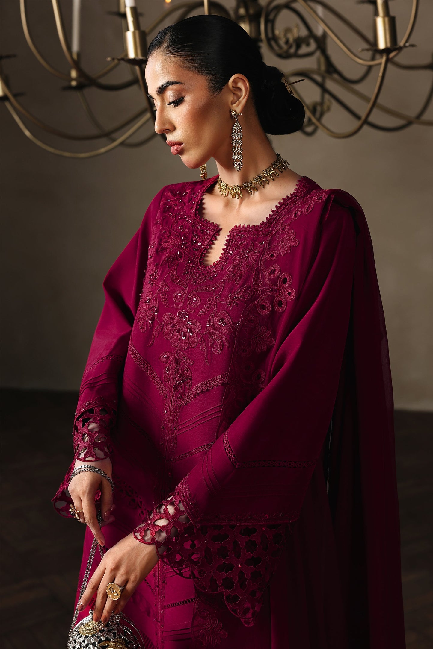 Qalamkar QLP-06 - Luna Luxury Pret '26 Pakistani designer outfit look 11