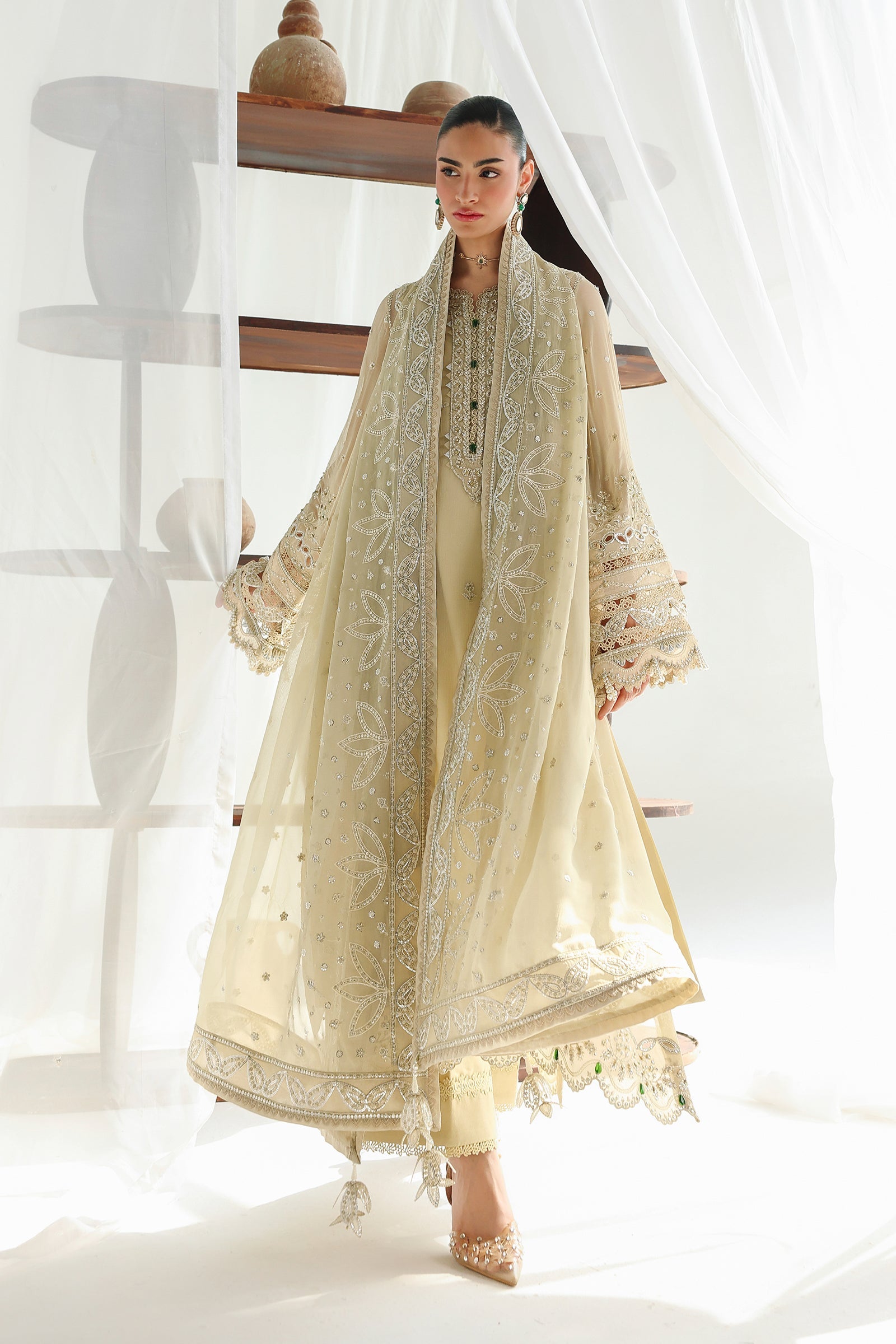 Qalamkar Qcc-01 Deena Qalamkar | Chiffon '26 Pret image 2