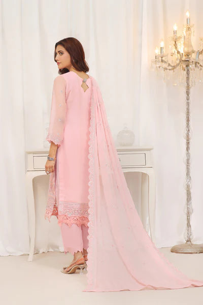 3 PIECE - LUXURY EMBROIDERED CHIFFON SUIT