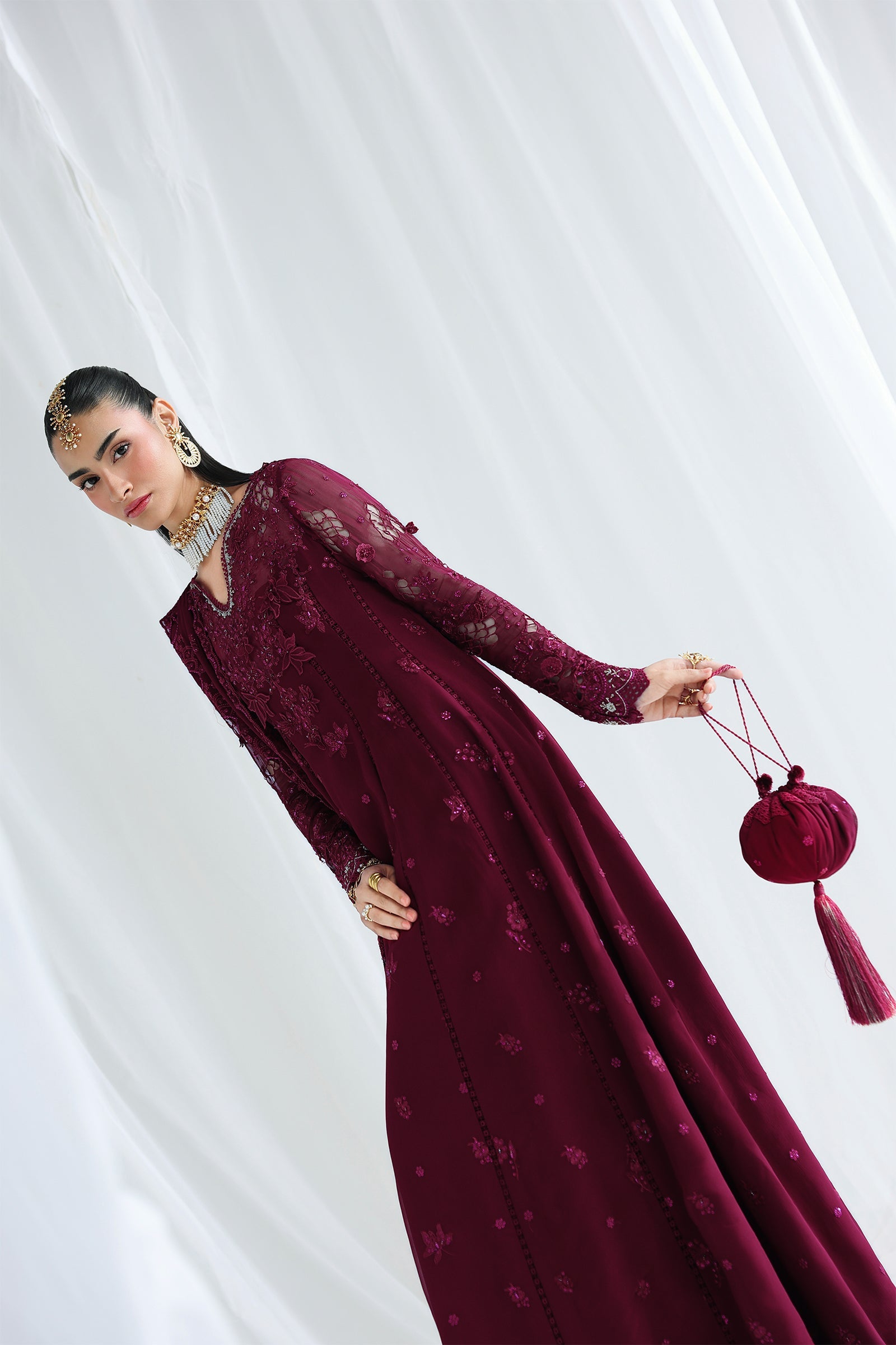 Qalamkar Qcc-03 Wafa Qalamkar | Chiffon '26 Pret image 9