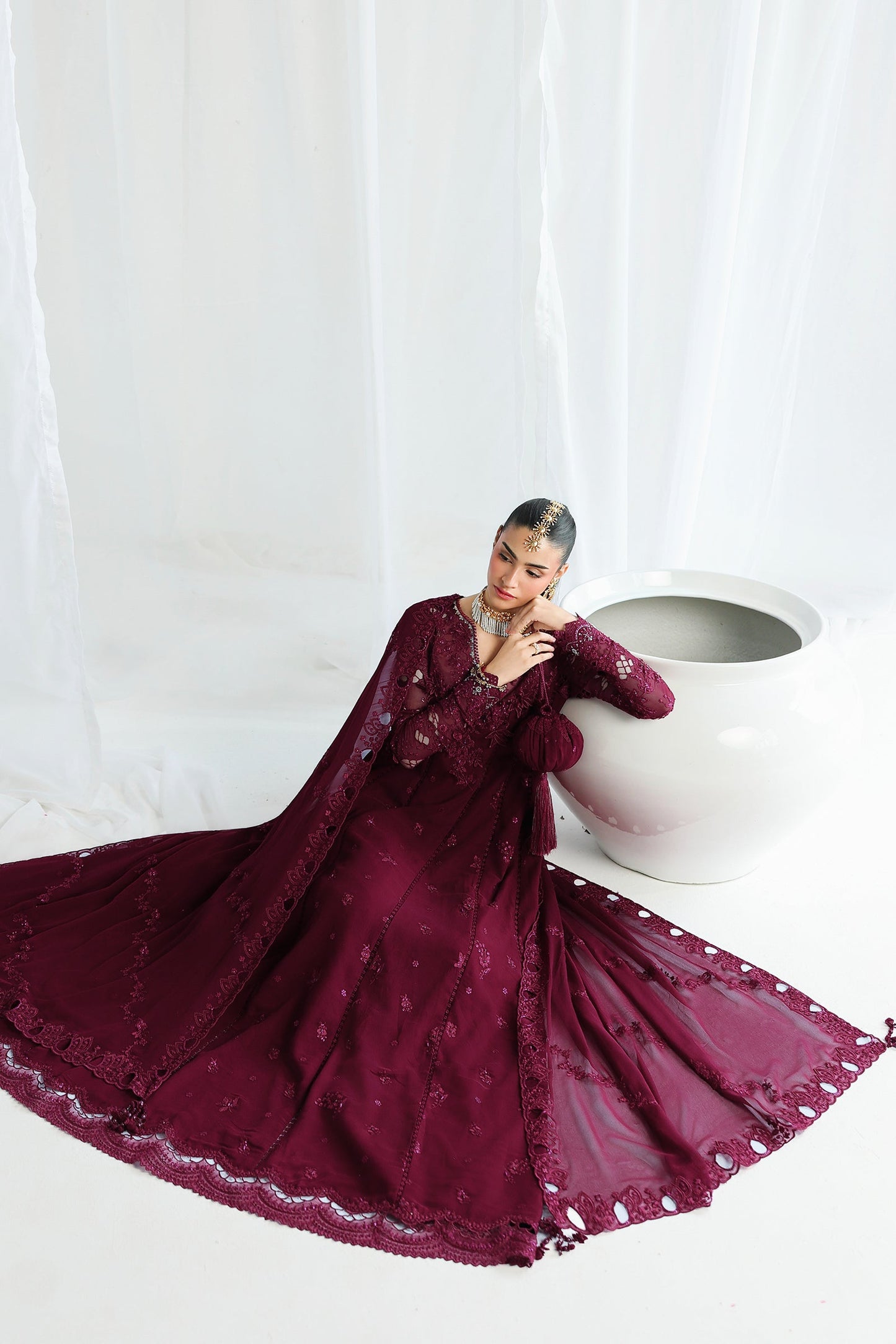 Qalamkar Qcc-03 Wafa Qalamkar | Chiffon '26 Pret image 10