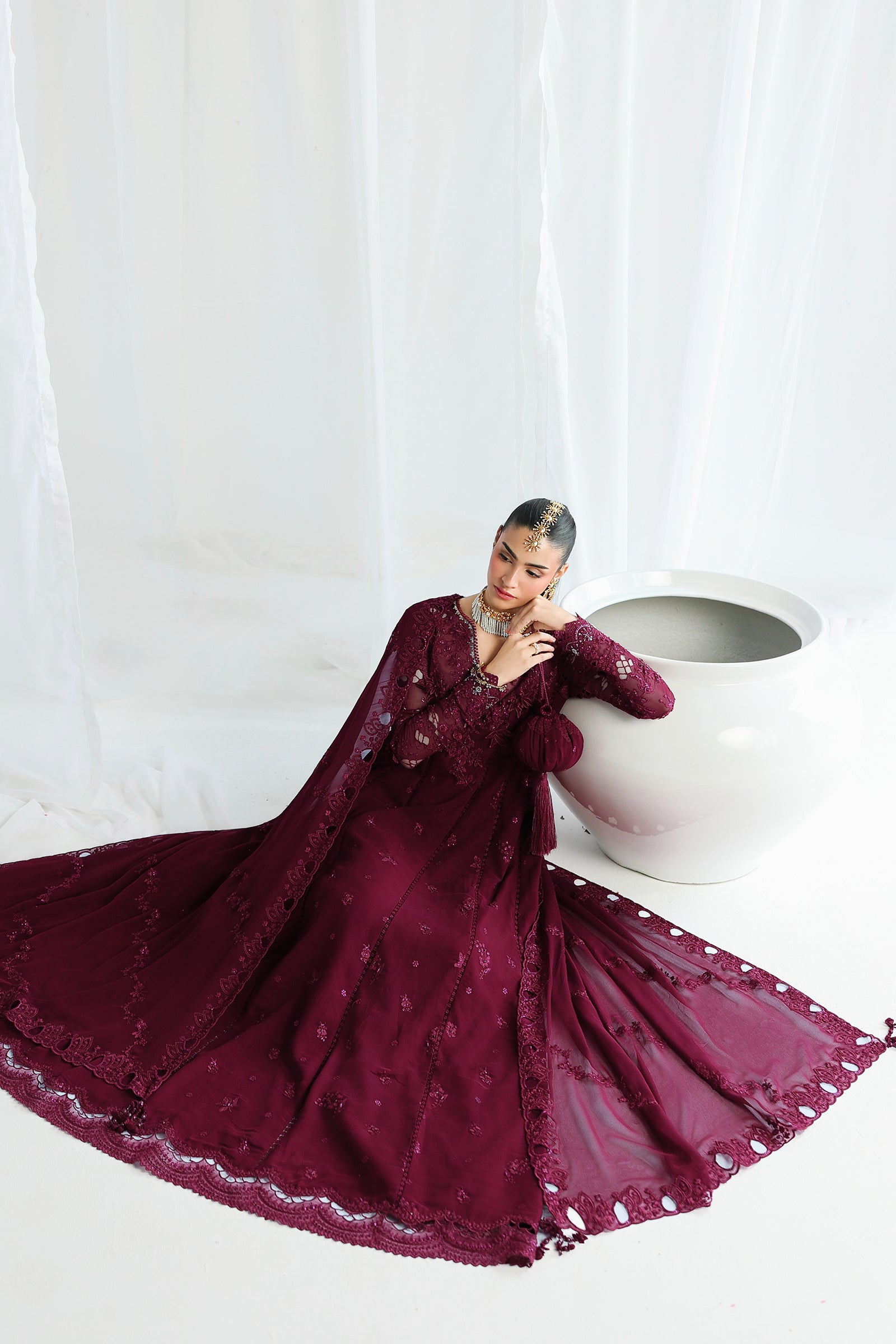 Qalamkar Qcc-03 Wafa Qalamkar | Chiffon '26 Pret image 10