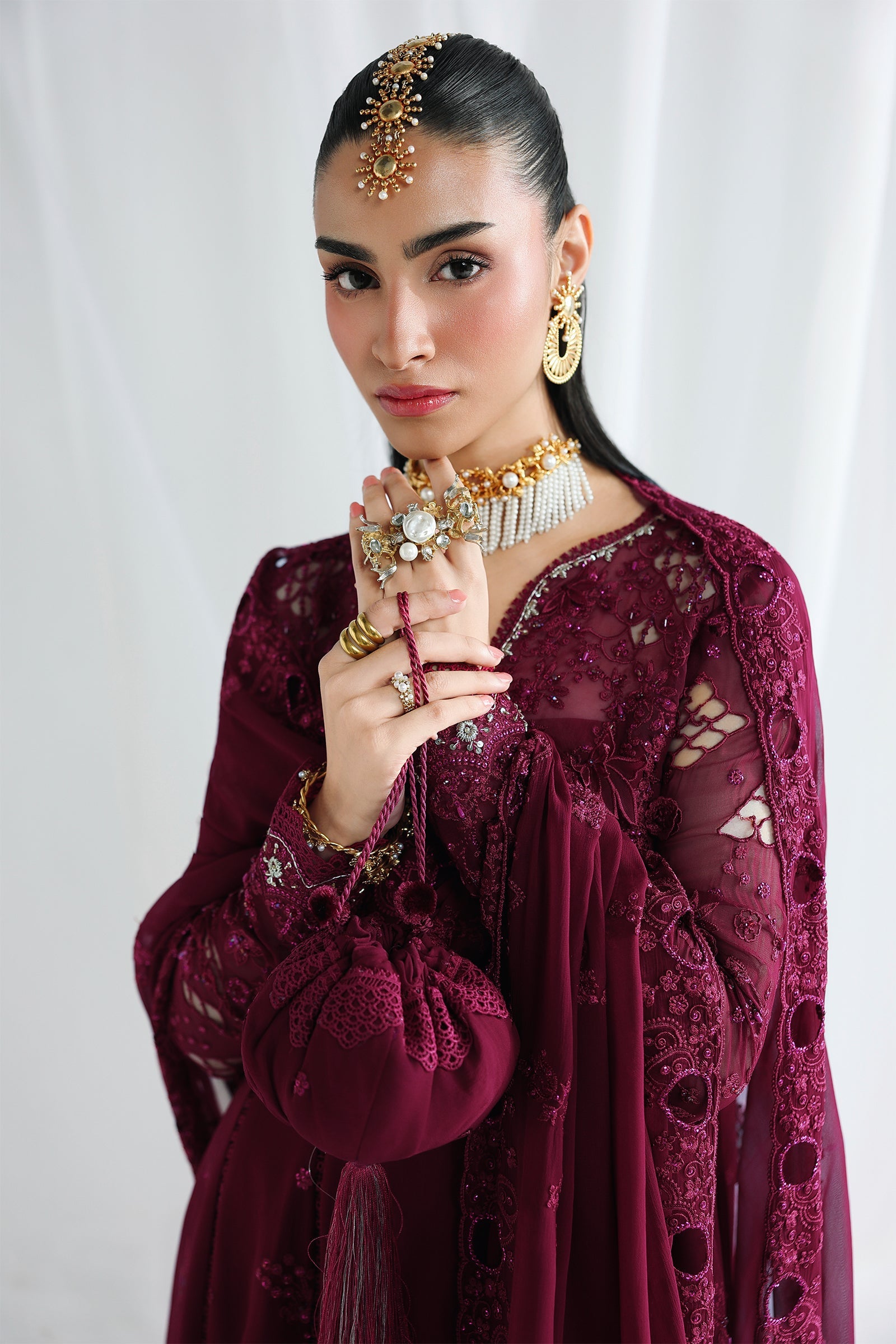 Qalamkar Qcc-03 Wafa Qalamkar | Chiffon '26 Pret image 11