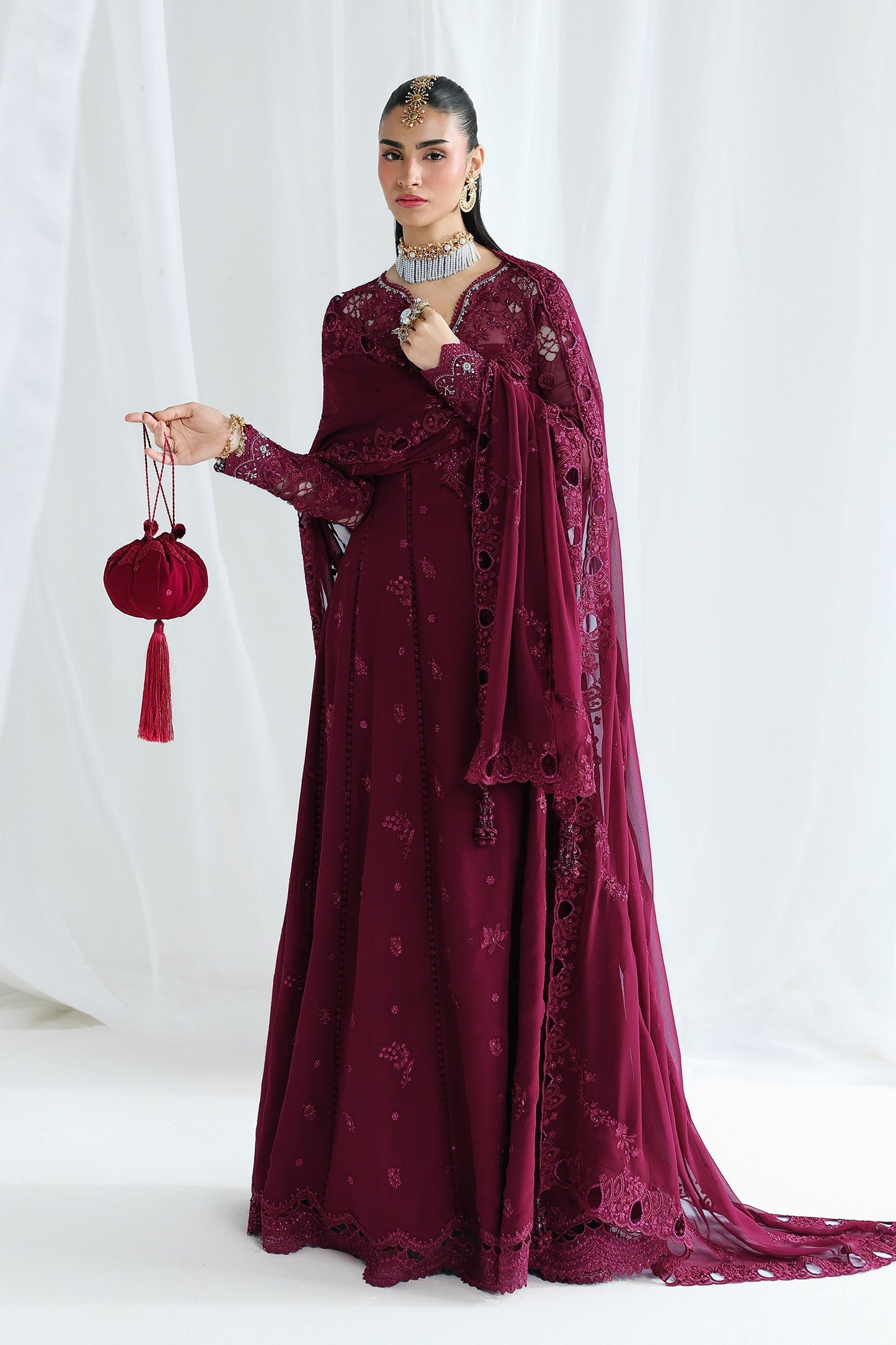 Qalamkar Qcc-03 Wafa Qalamkar | Chiffon '26 Pret image 1