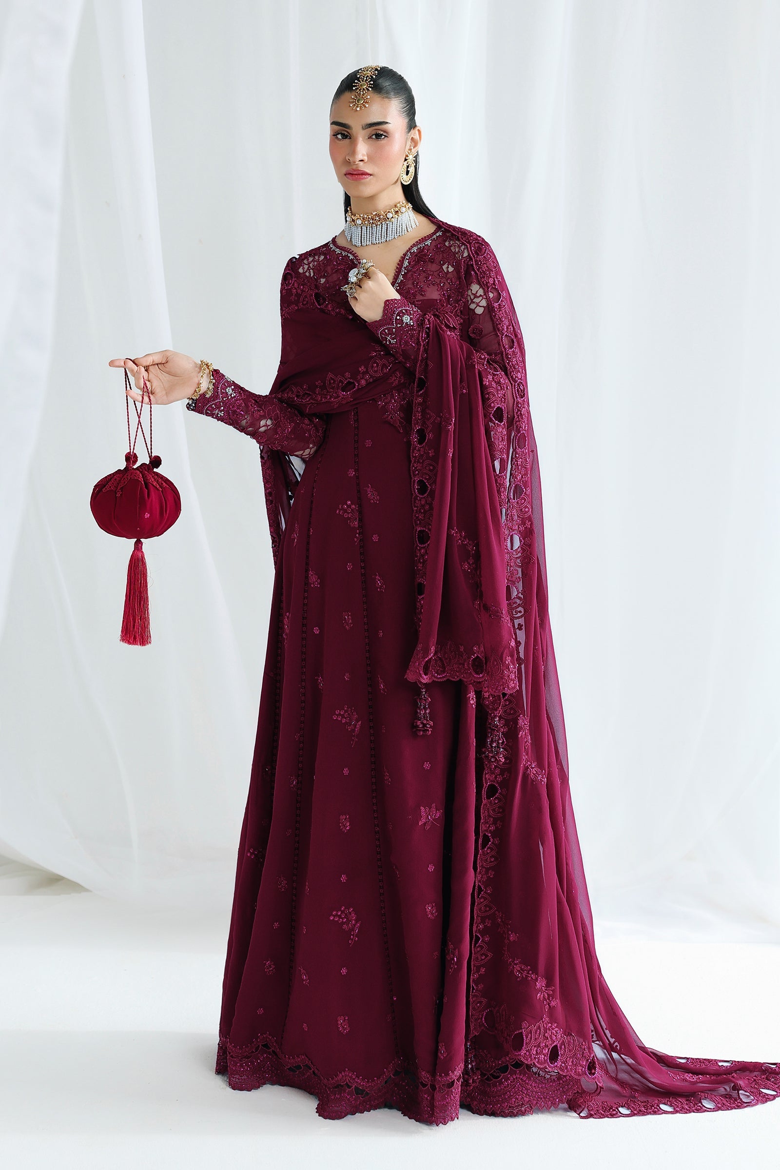 Qalamkar Qcc-03 Wafa Qalamkar | Chiffon '26 Pret image 1