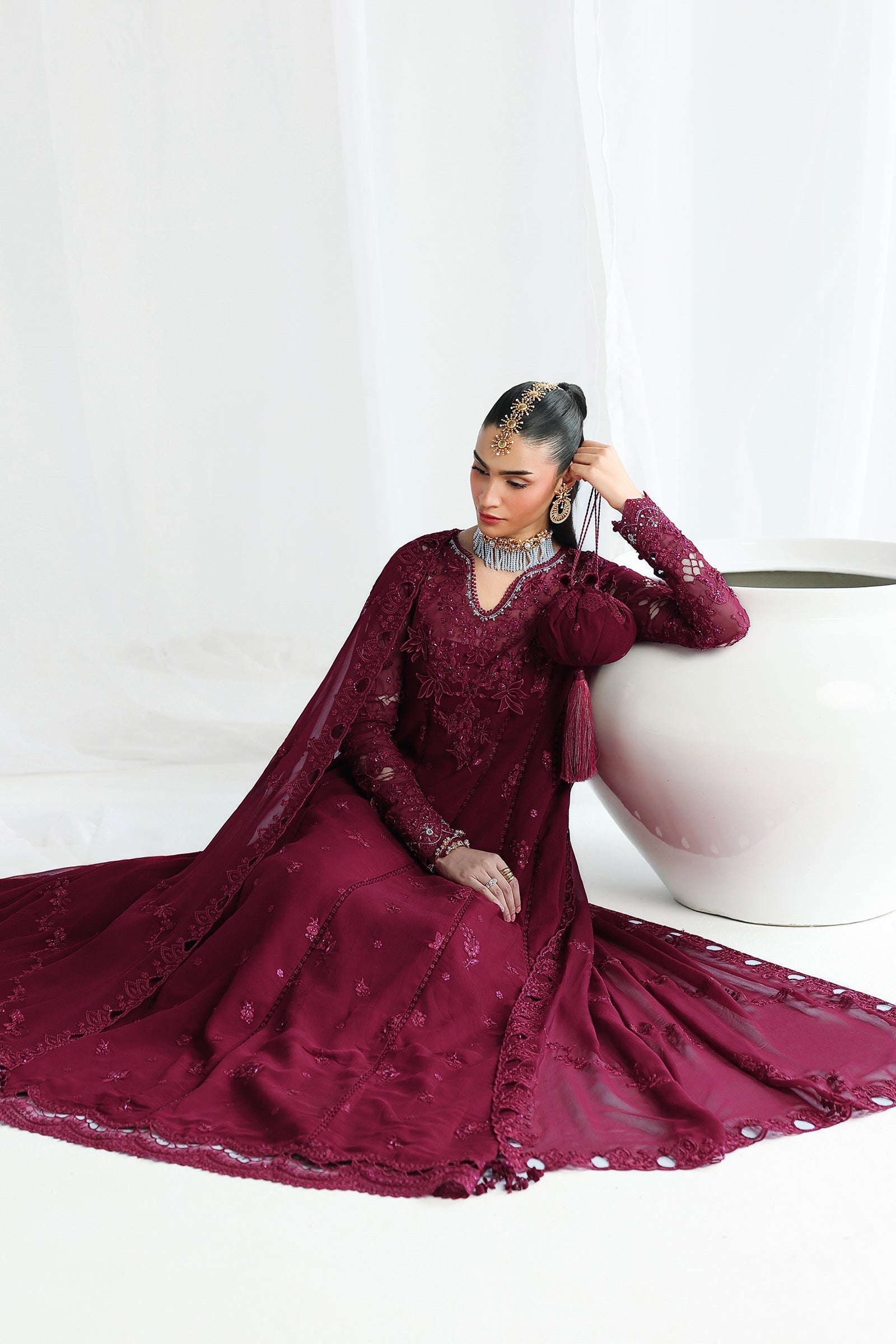 Qalamkar Qcc-03 Wafa Qalamkar | Chiffon '26 Pret image 7