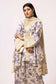 3PC Printed Charmeuse Silk Suit S-42008