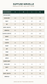 Suffuse Nirvelle size chart