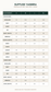 Suffuse Yasmira size chart