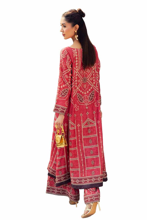 2PC Printed Jacquard Silk Suit TS-42002