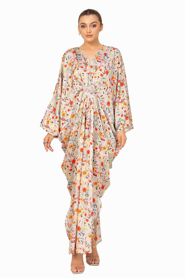 2PC Printed Silk Suit TS-42008