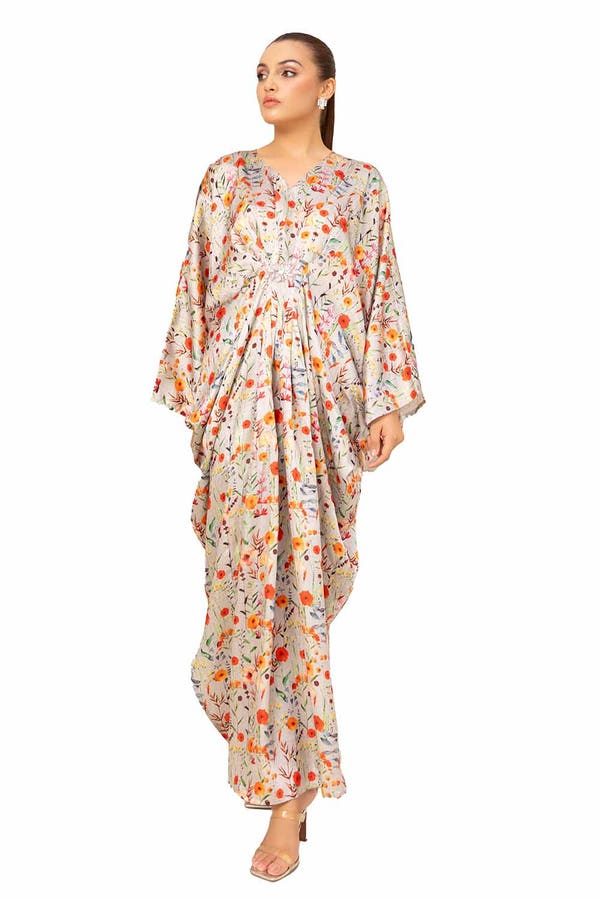 2PC Printed Silk Suit TS-42008