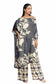 2PC Printed Silk Suit TS-42011