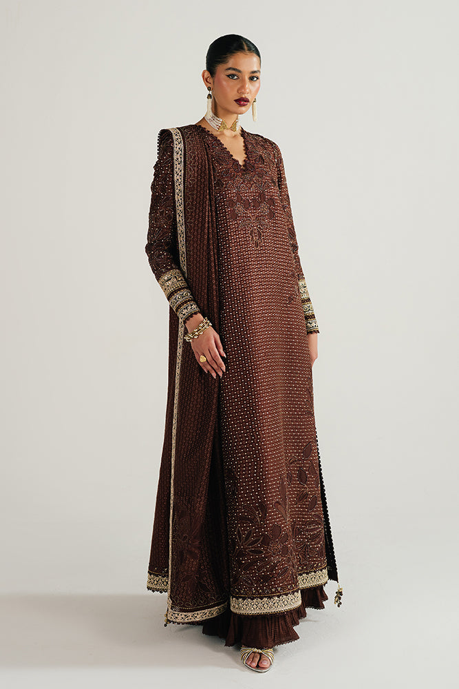 Suffuse Zorayn chocolate brown silk pret outfit