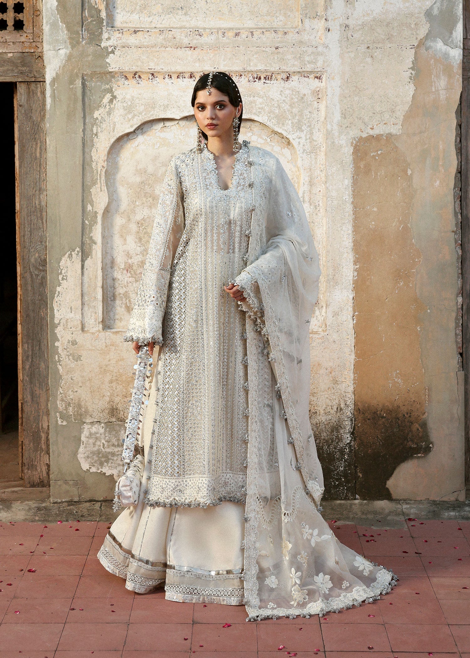 hussain rehar ice blue dress Saahil HussainRehar
